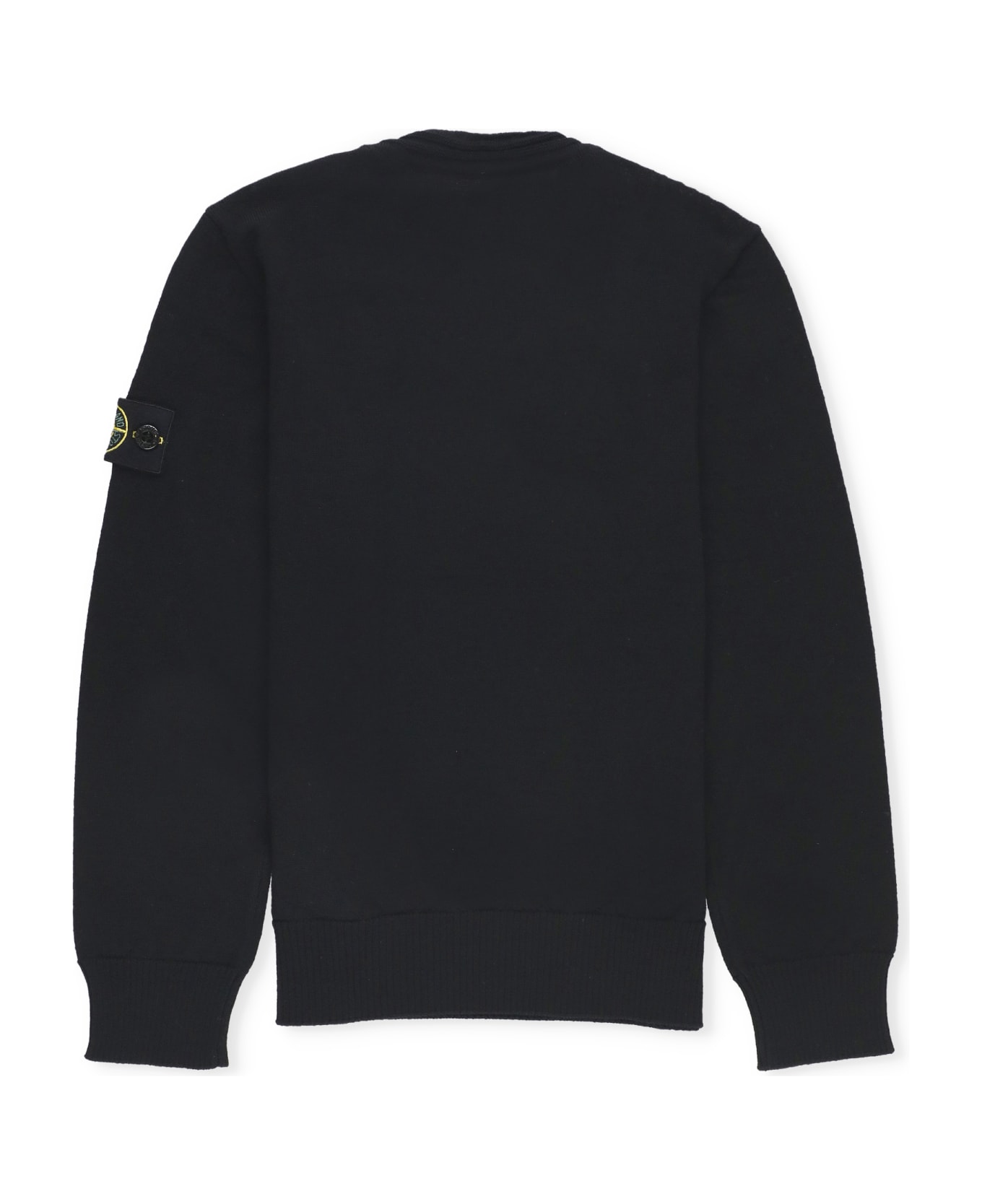 Stone Island Sweater With Logo - Black