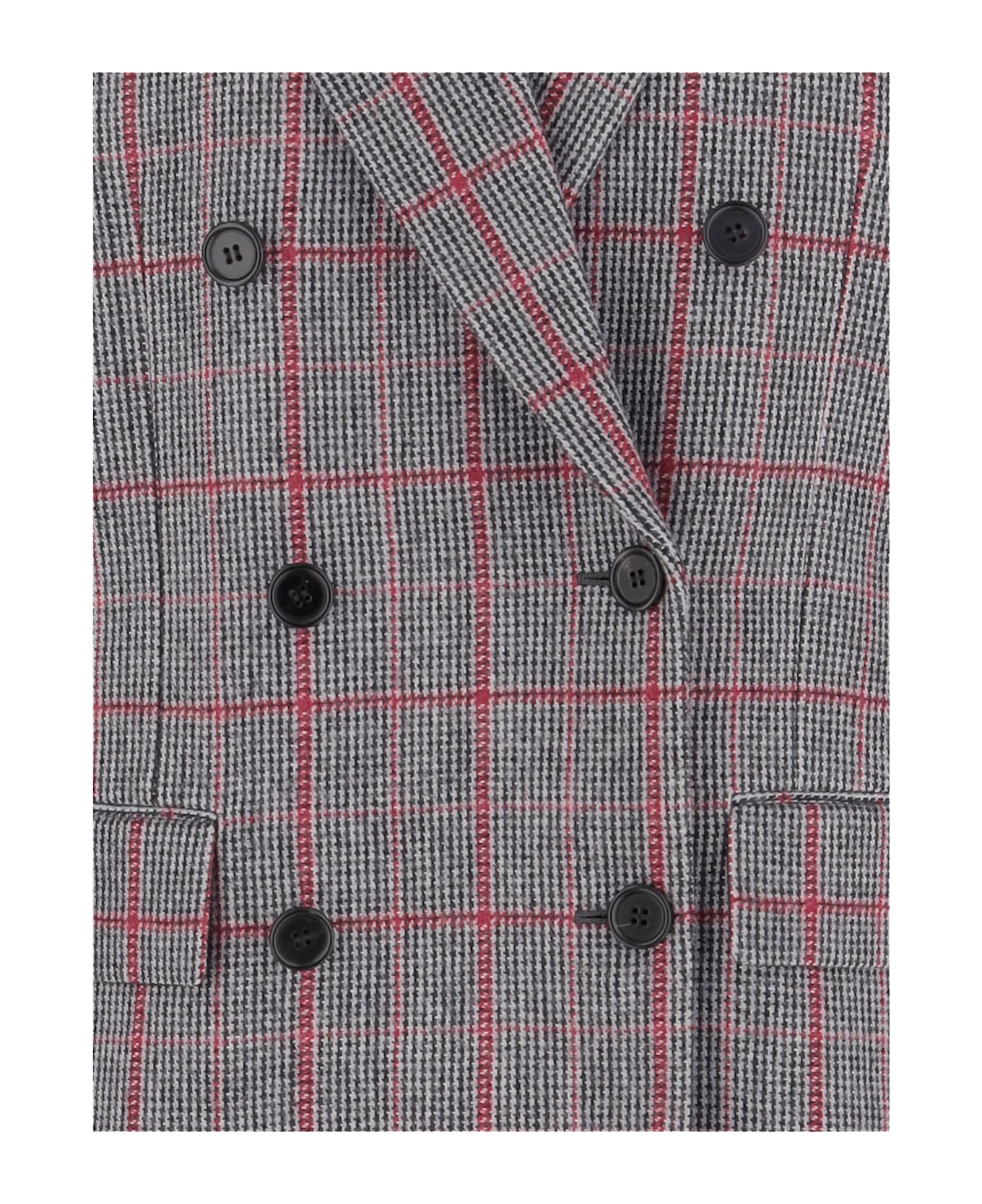Chloé Double-breasted Wool Jacket - Grey
