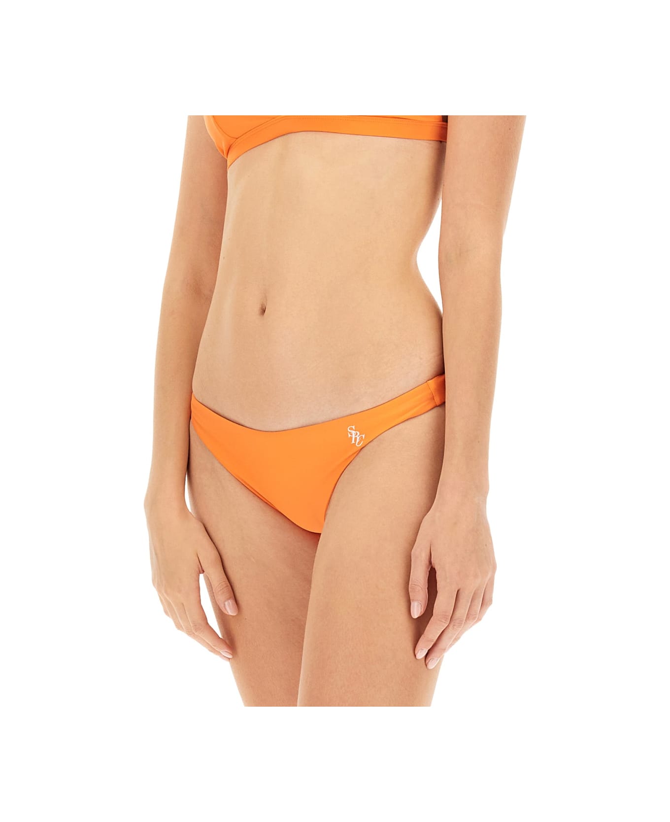 Sporty 
Rich Bikini Briefs With Logo - ORANGE