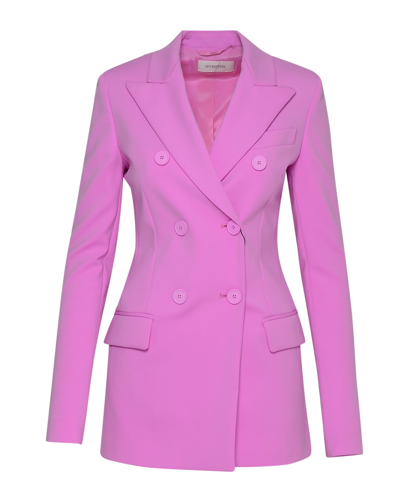 SportMax Pink Nylon Blend Frizz Blazer Jacket - Pink