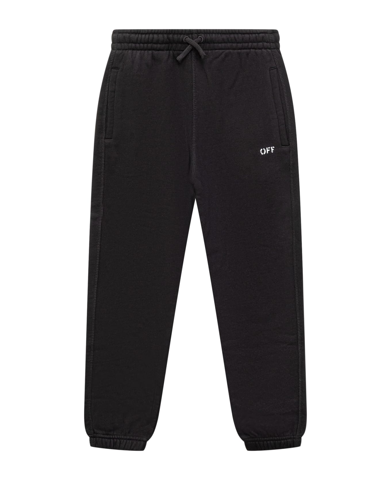 Off-White Off Plain Trousers - BLACK WHITE