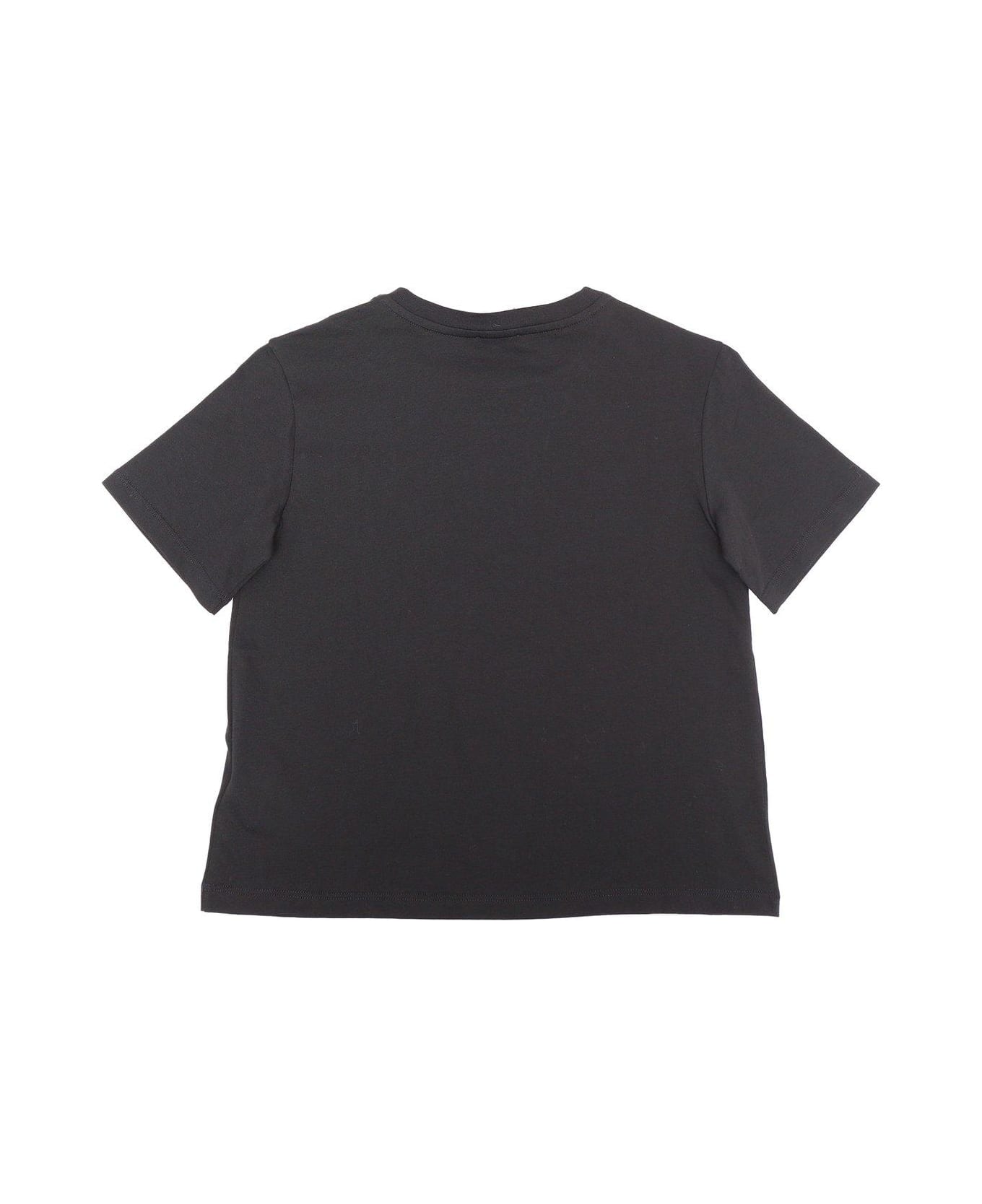 Dolce & Gabbana Logo-printed Crewneck T-shirt - Black Tシャツ＆ポロシャツ