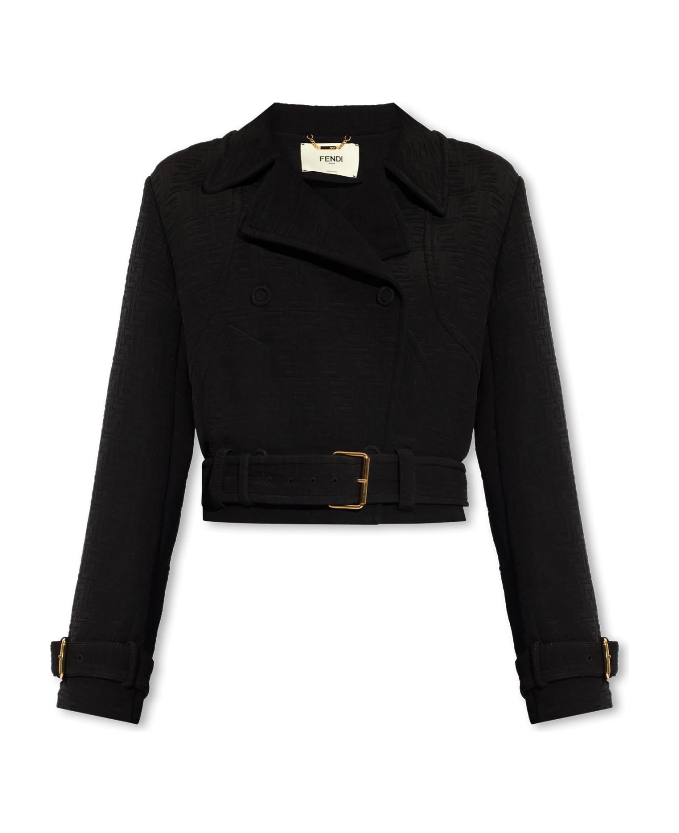Fendi Jacket With Monogram - Black