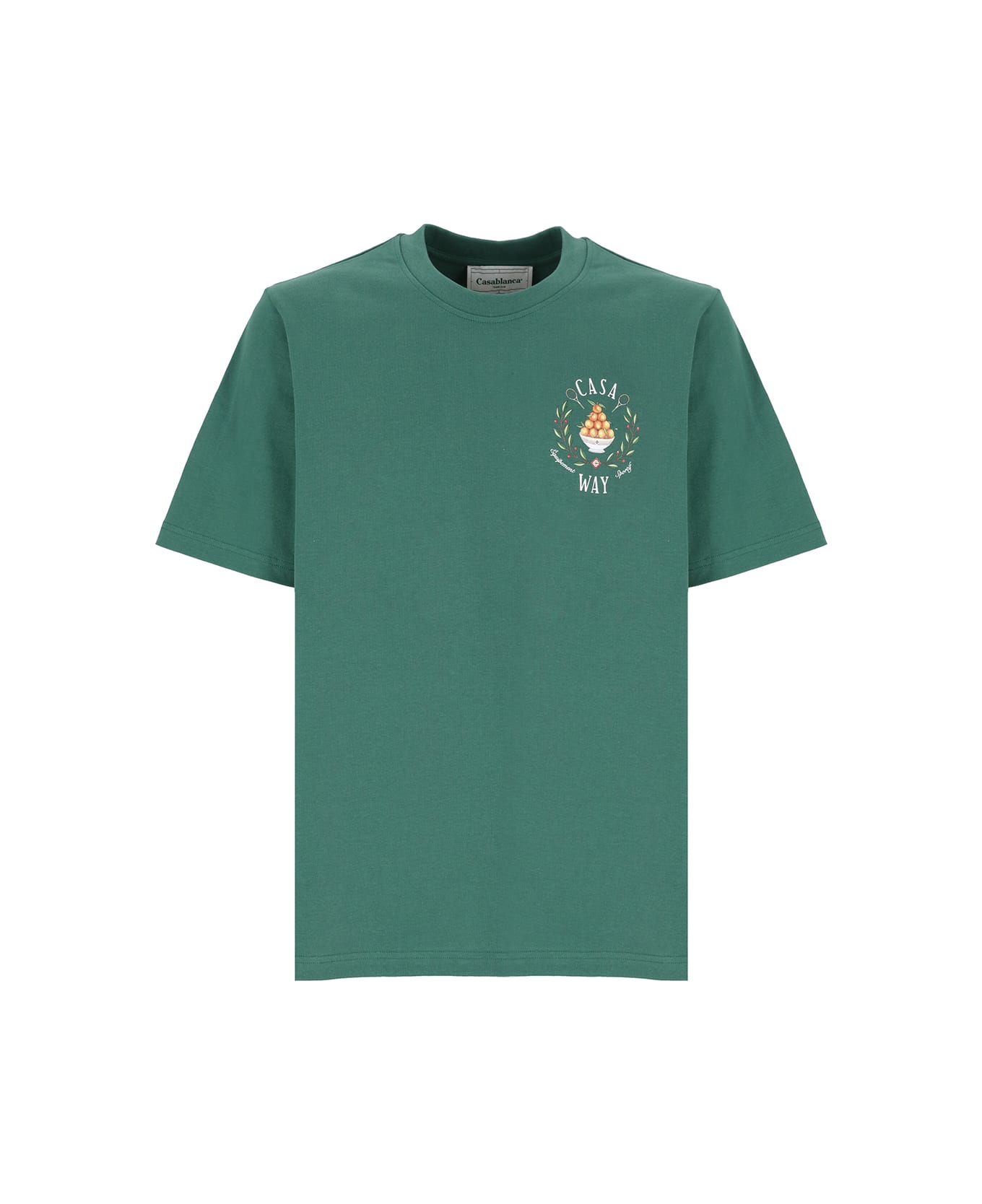 Casablanca Casa Way Printed T-shirt - Green シャツ