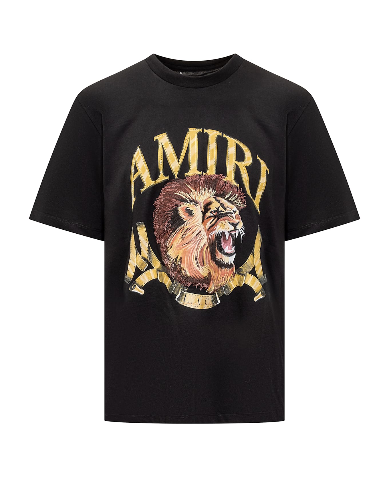 AMIRI Logo Printed Crewneck T-shirt - Black