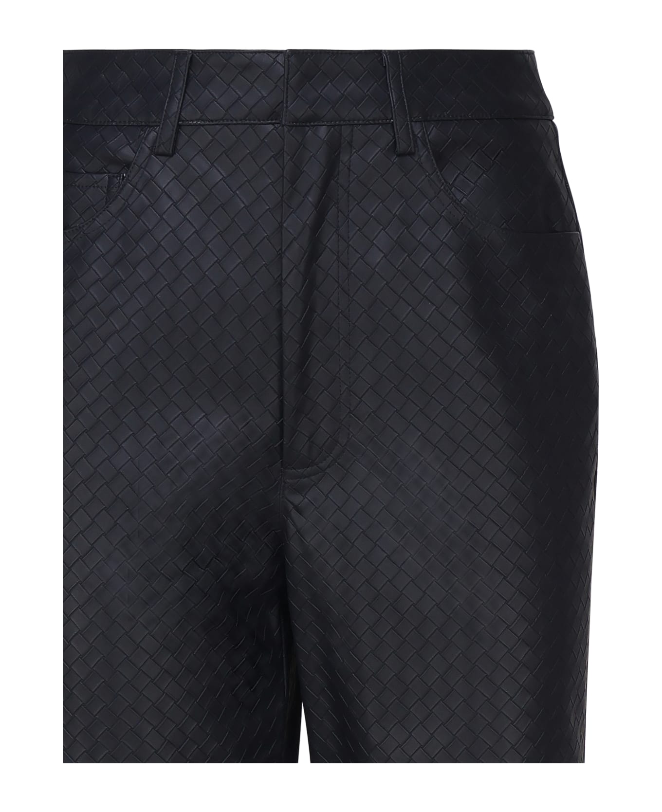 Rotate by Birger Christensen Straight Braided Pants - Sky Captain (Dark Blue)