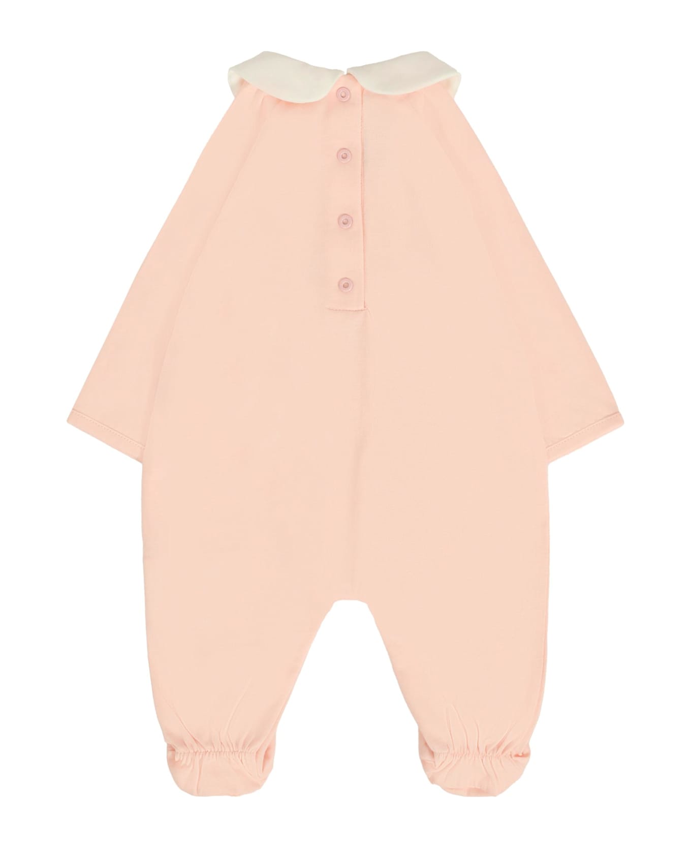 Etro Pink Babygrow Set For Baby Girl With Pegasus - Pink
