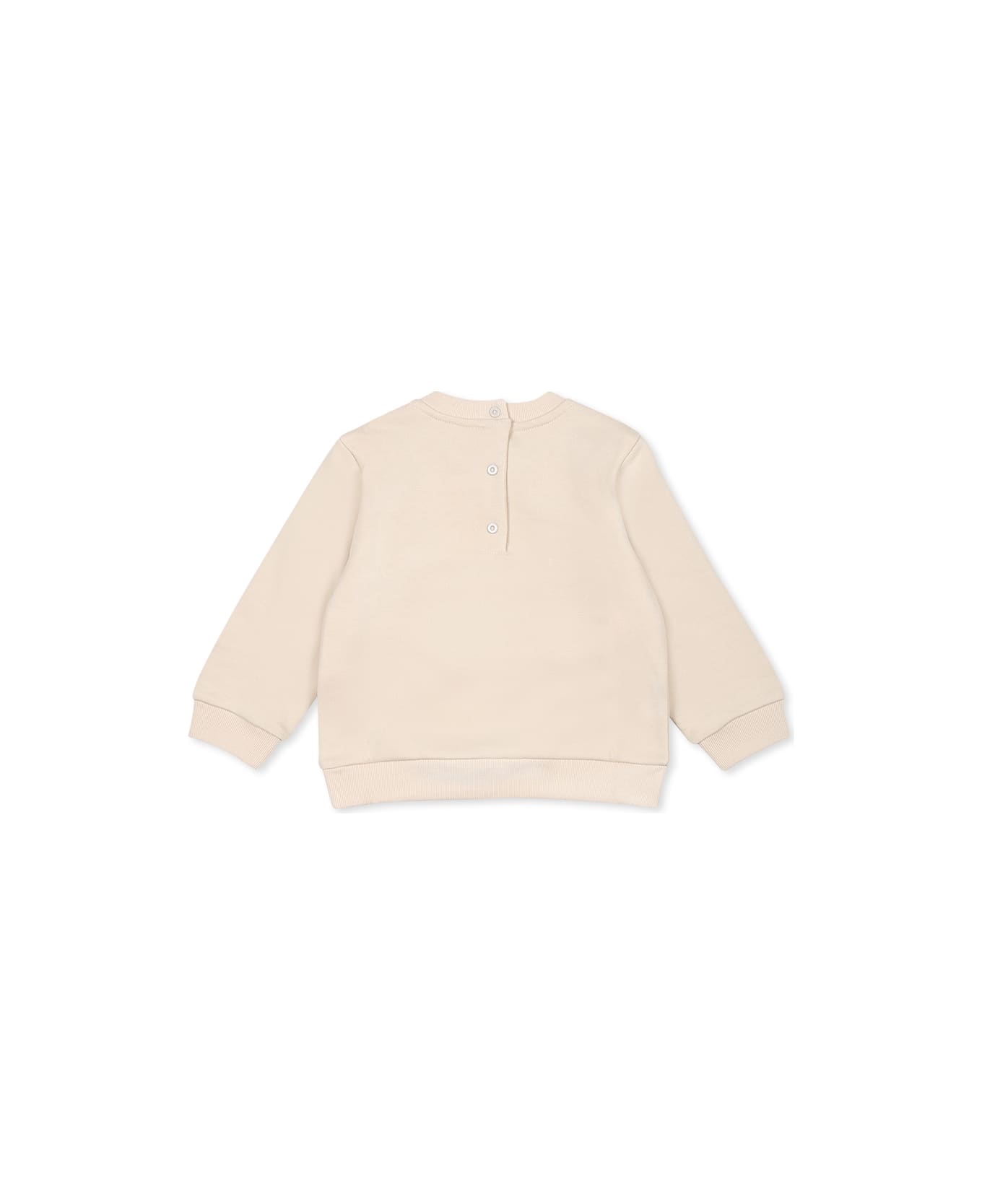 Fendi Beige Sweatshirt For Babykids With Logo Squirrel - Beige