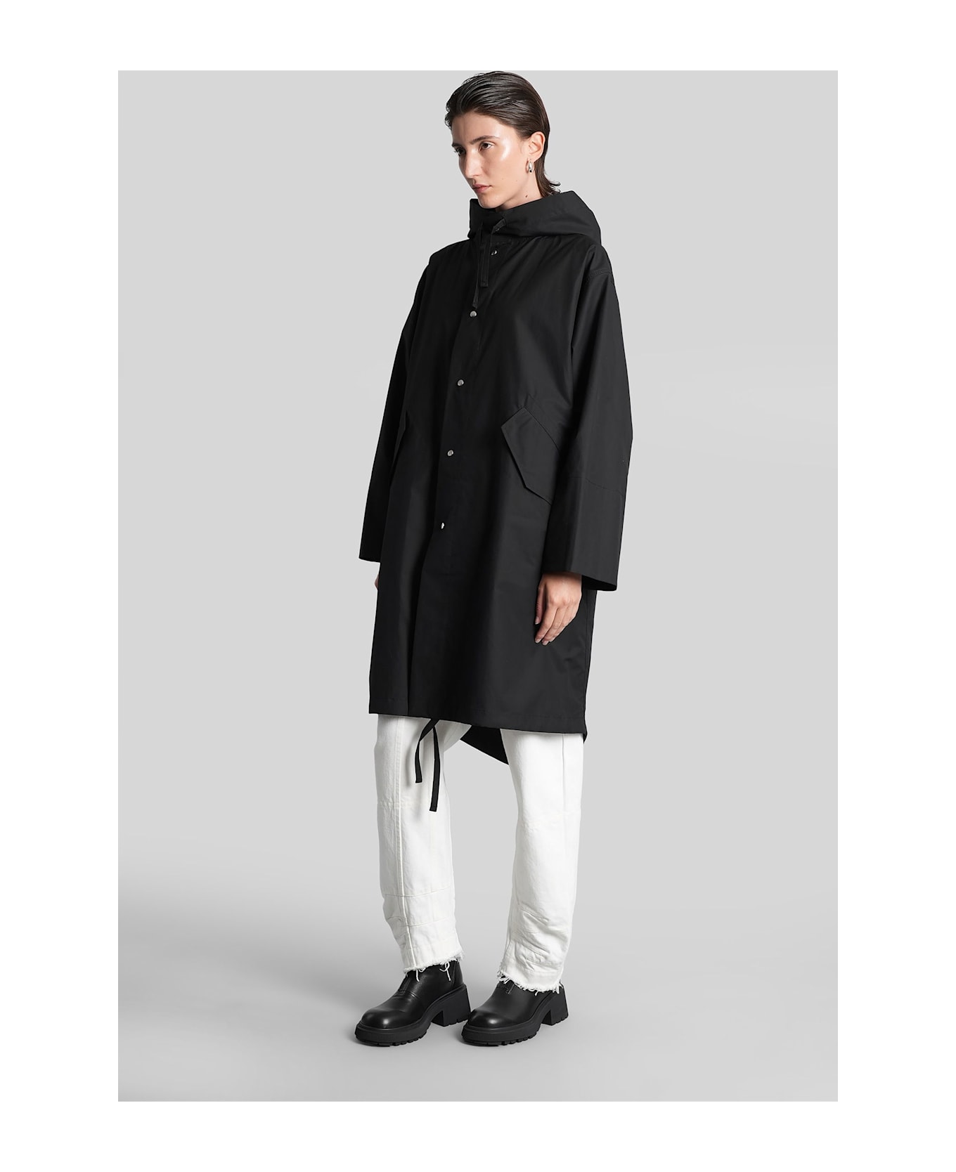 Jil Sander Parka 01 Parka In Black Cotton - black