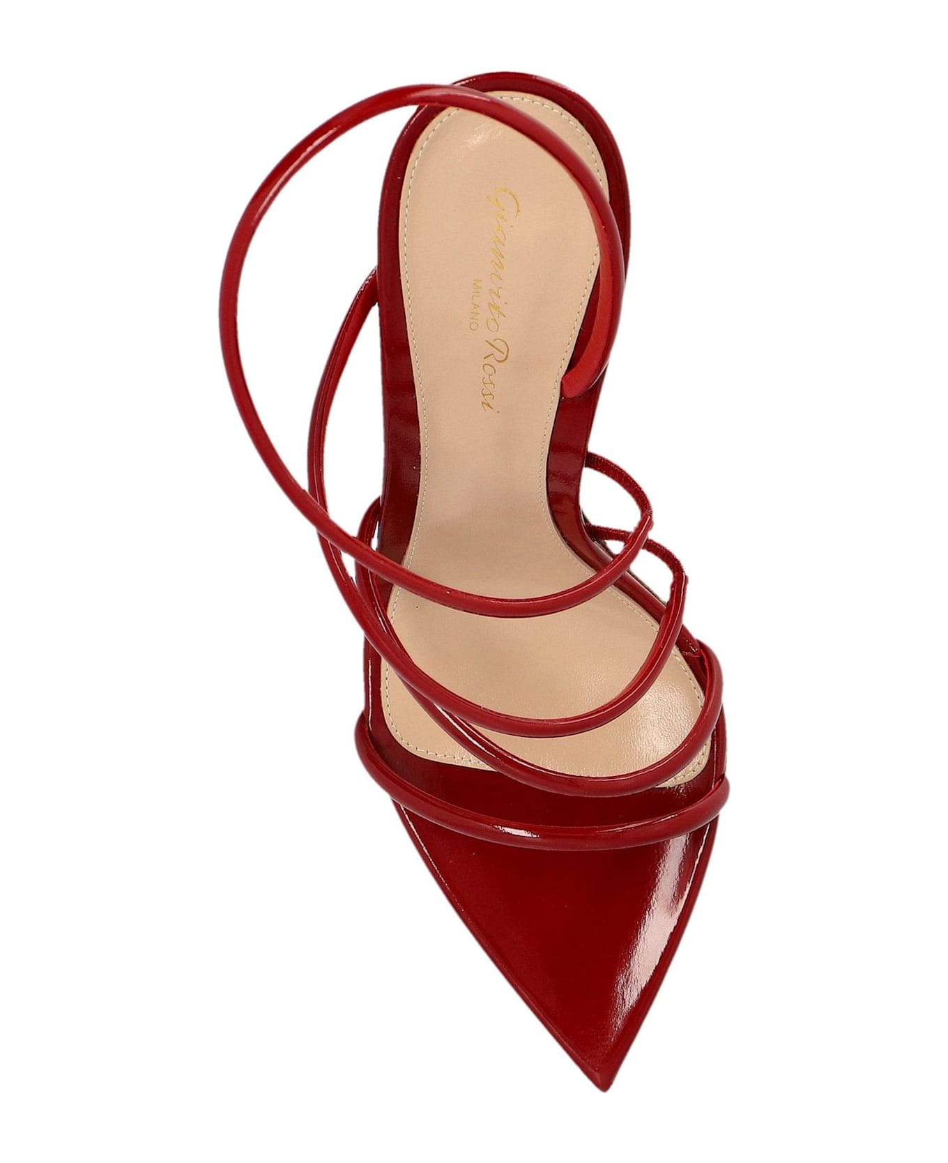 Gianvito Rossi Ettie Pointed Toe Sandals - ROUG ROUGE