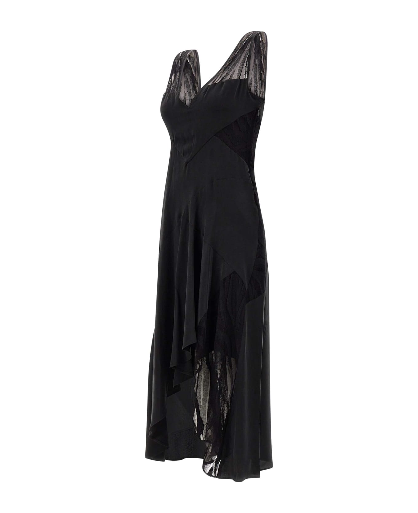 IRO "judya" Silk Dress - BLACK ワンピース＆ドレス