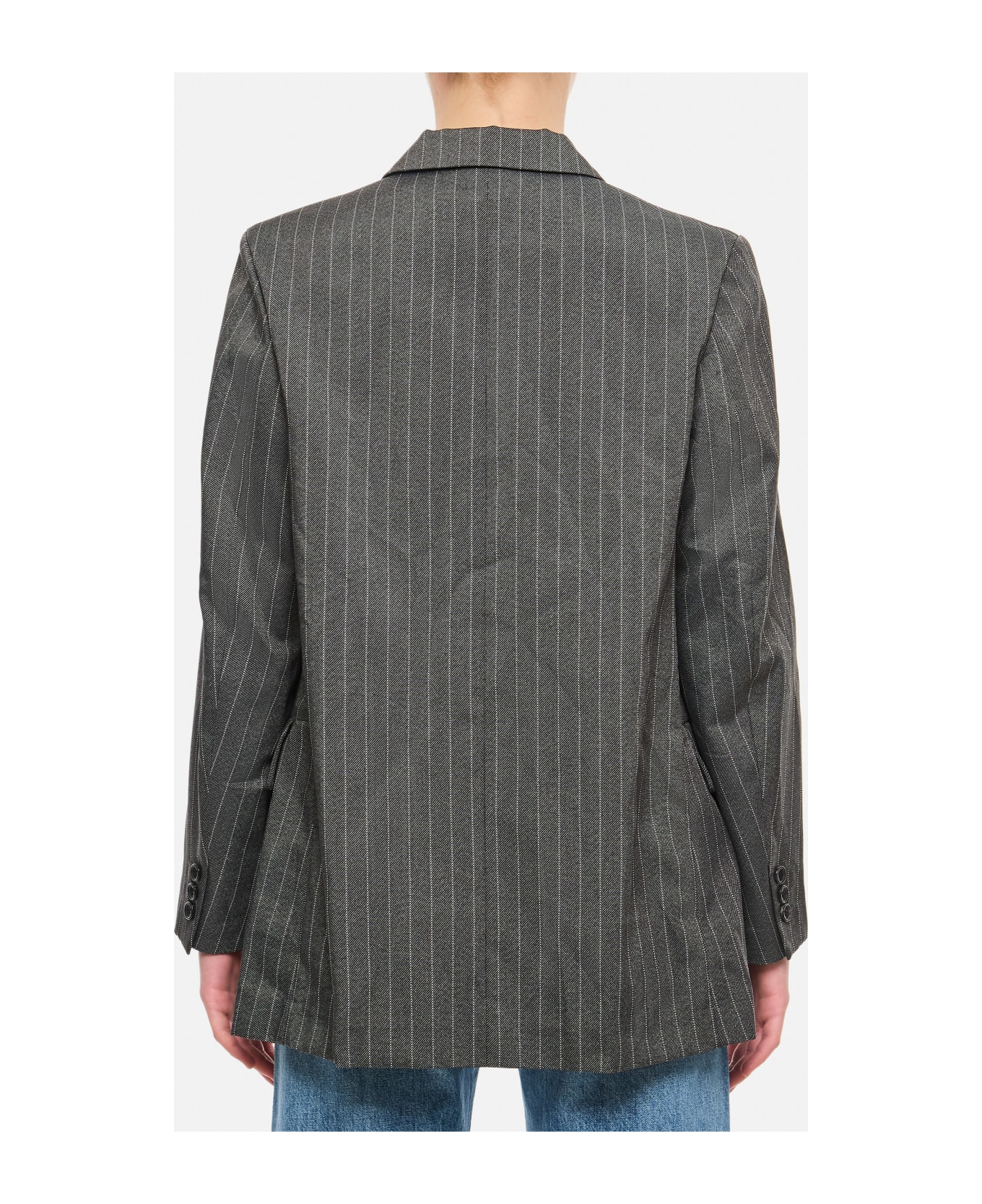 Comme des Garçons Single Breasted Open Jacket - Grey ブレザー