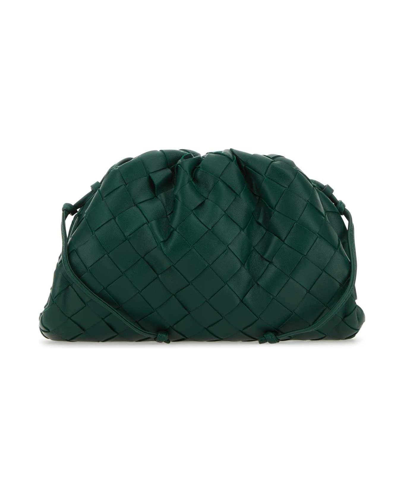 Bottega Veneta Bottle Green Nappa Leather Mini Pouch Crossbody Bag - GREEN クラッチバッグ