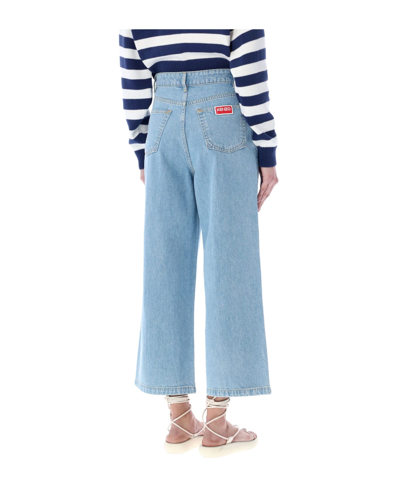 Kenzo Sumire Cropped Jeans - BLEACHED BLUE