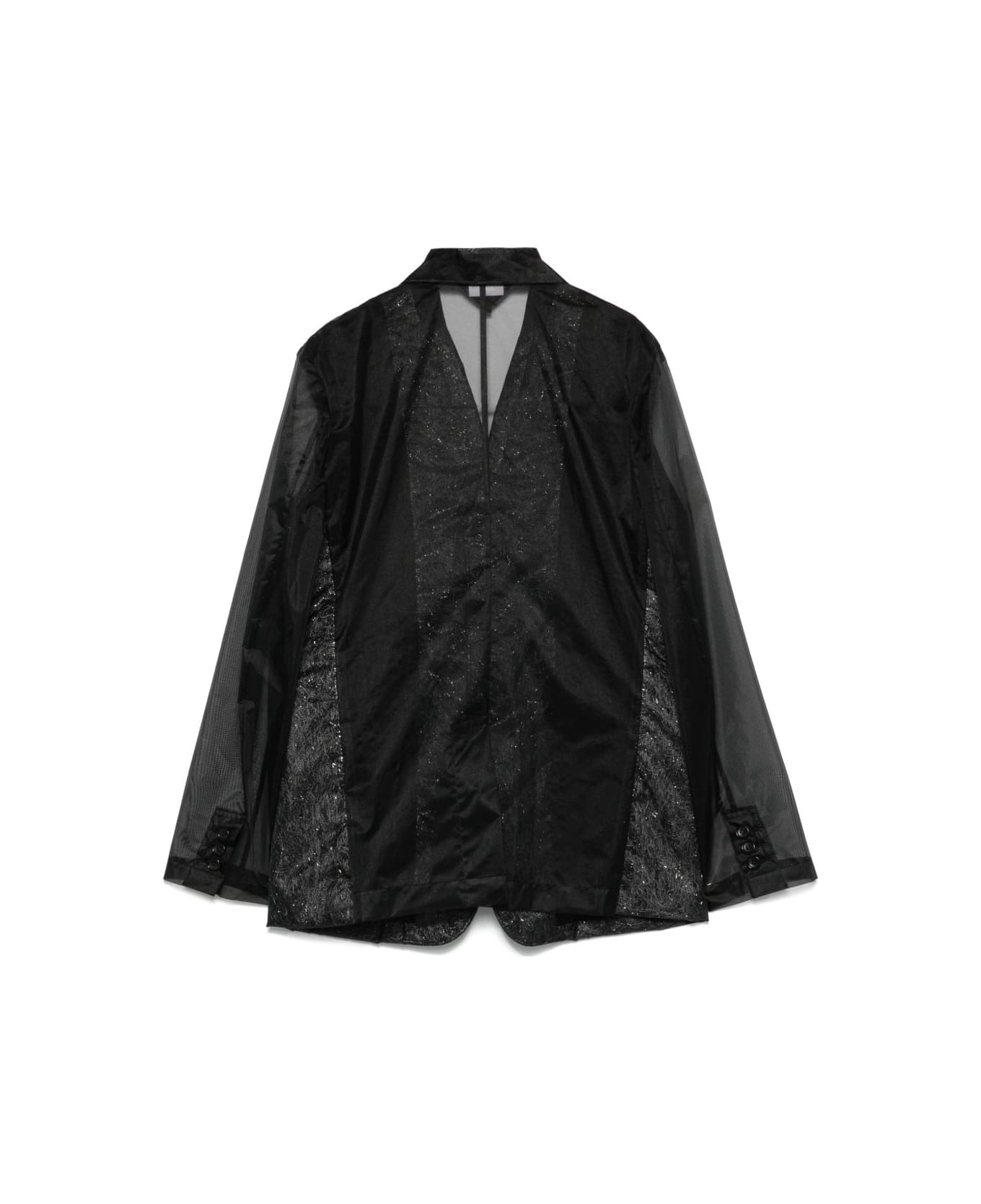 Comme des Garçons Chiffon Blazer Jacket - Black