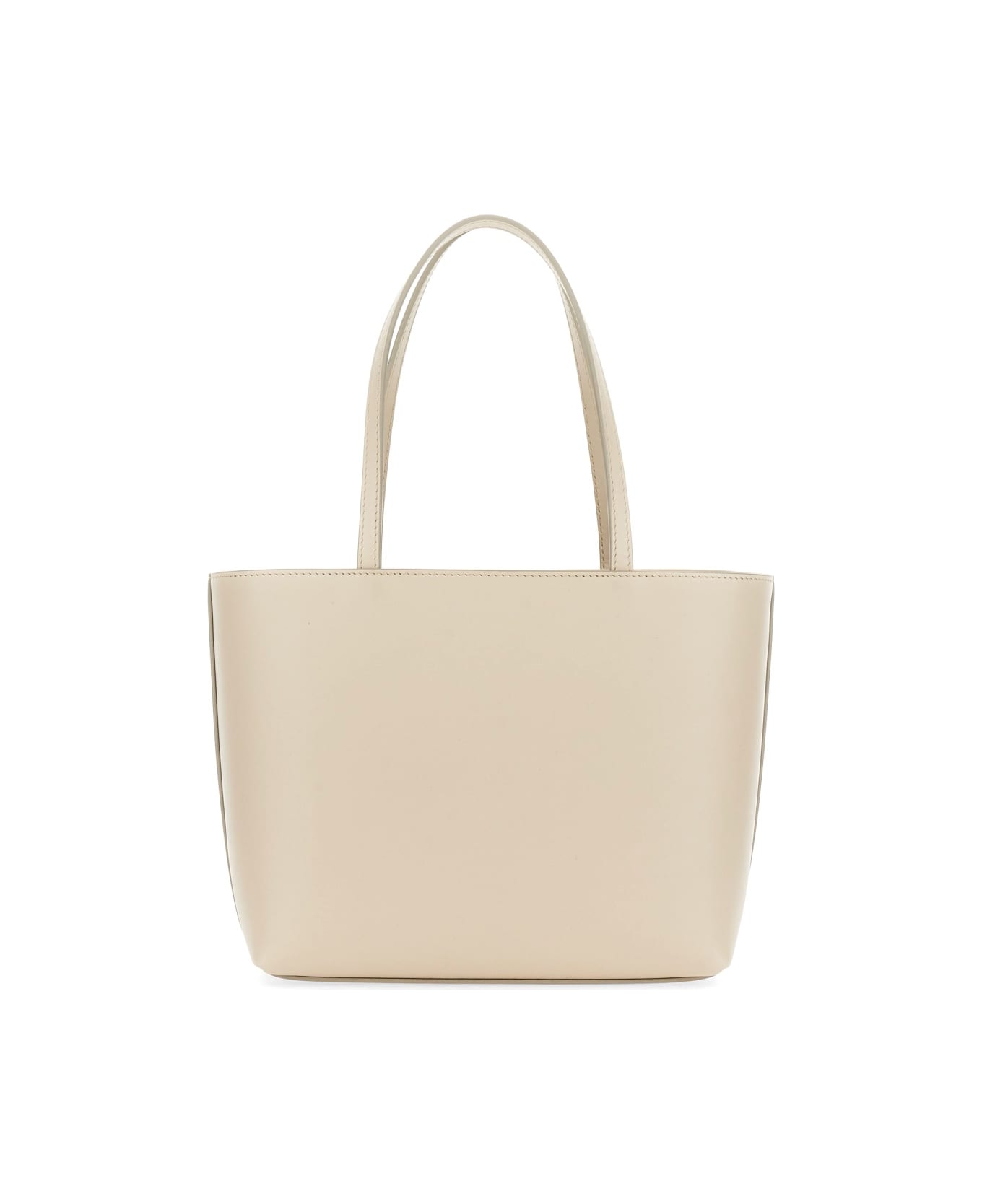 Dolce & Gabbana Small Shopping Bag With Logo - WHITE