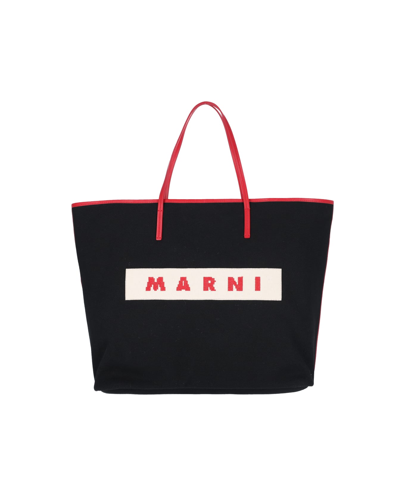 Marni Logo Tote Bag - Black  