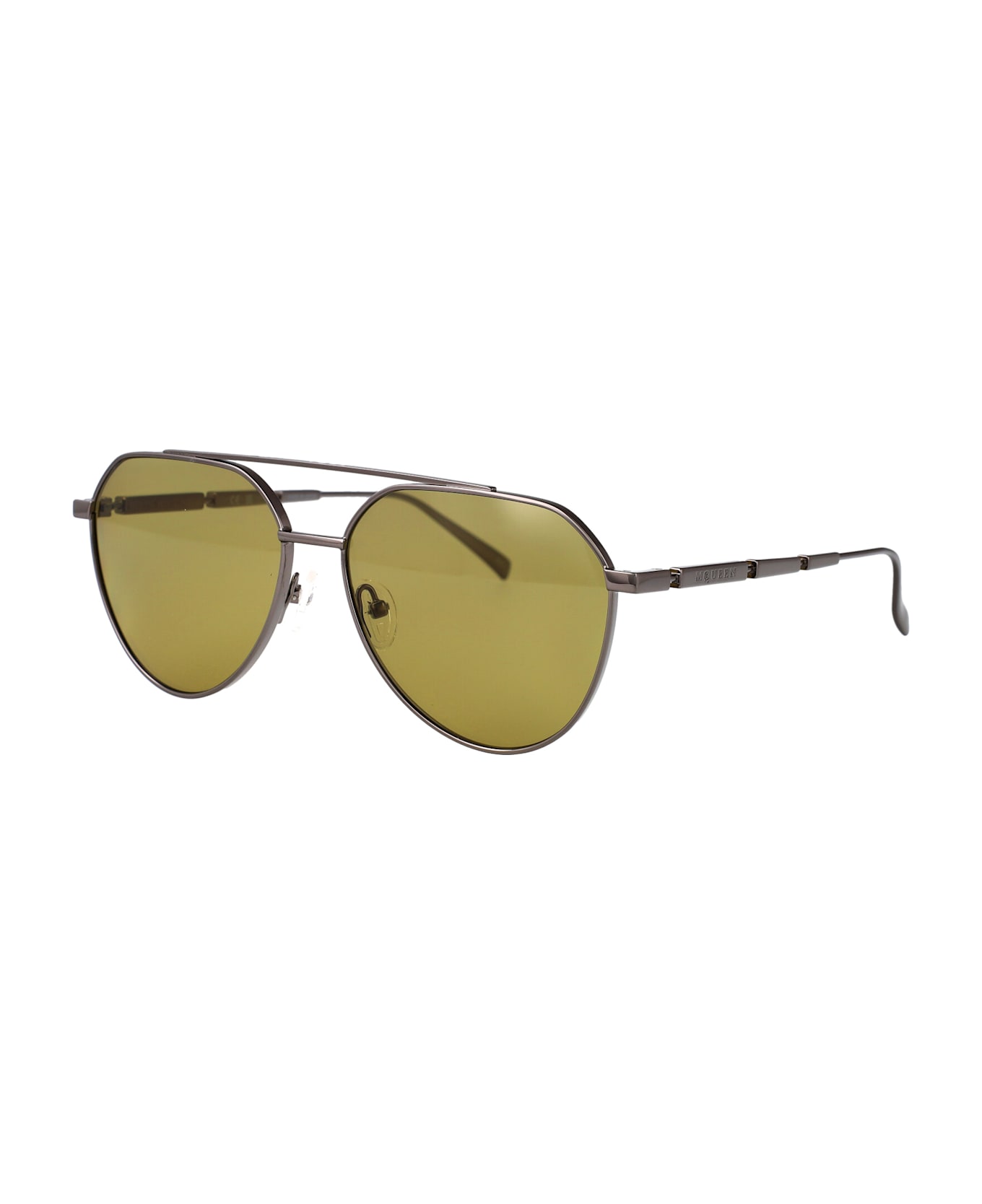 Alexander McQueen Eyewear Am0478s Sunglasses - RUTHENIUM-RUTHENIUM-GREEN