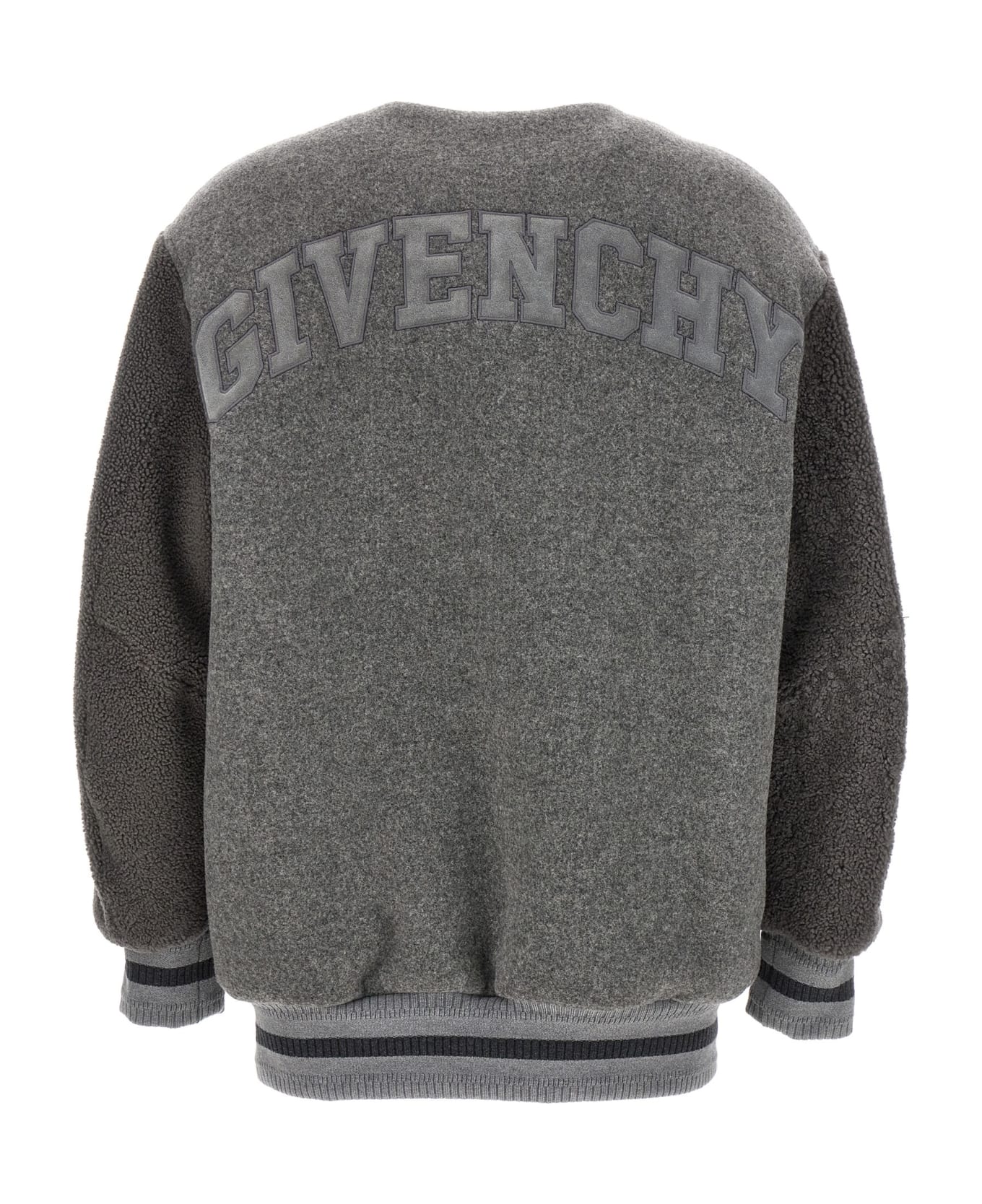Givenchy Logo Bomber Jacket - Gray