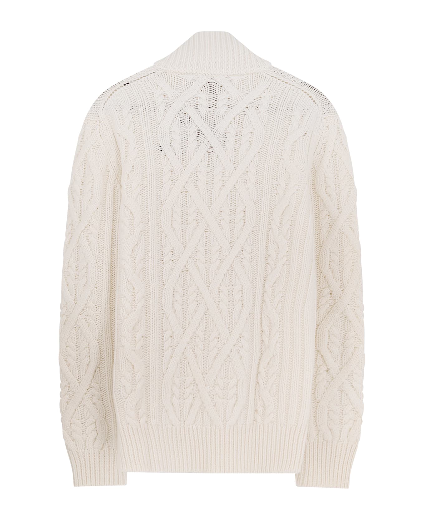 Hugo Boss Harpreno Virgin Wool And Cashmere Sweater - WHITE
