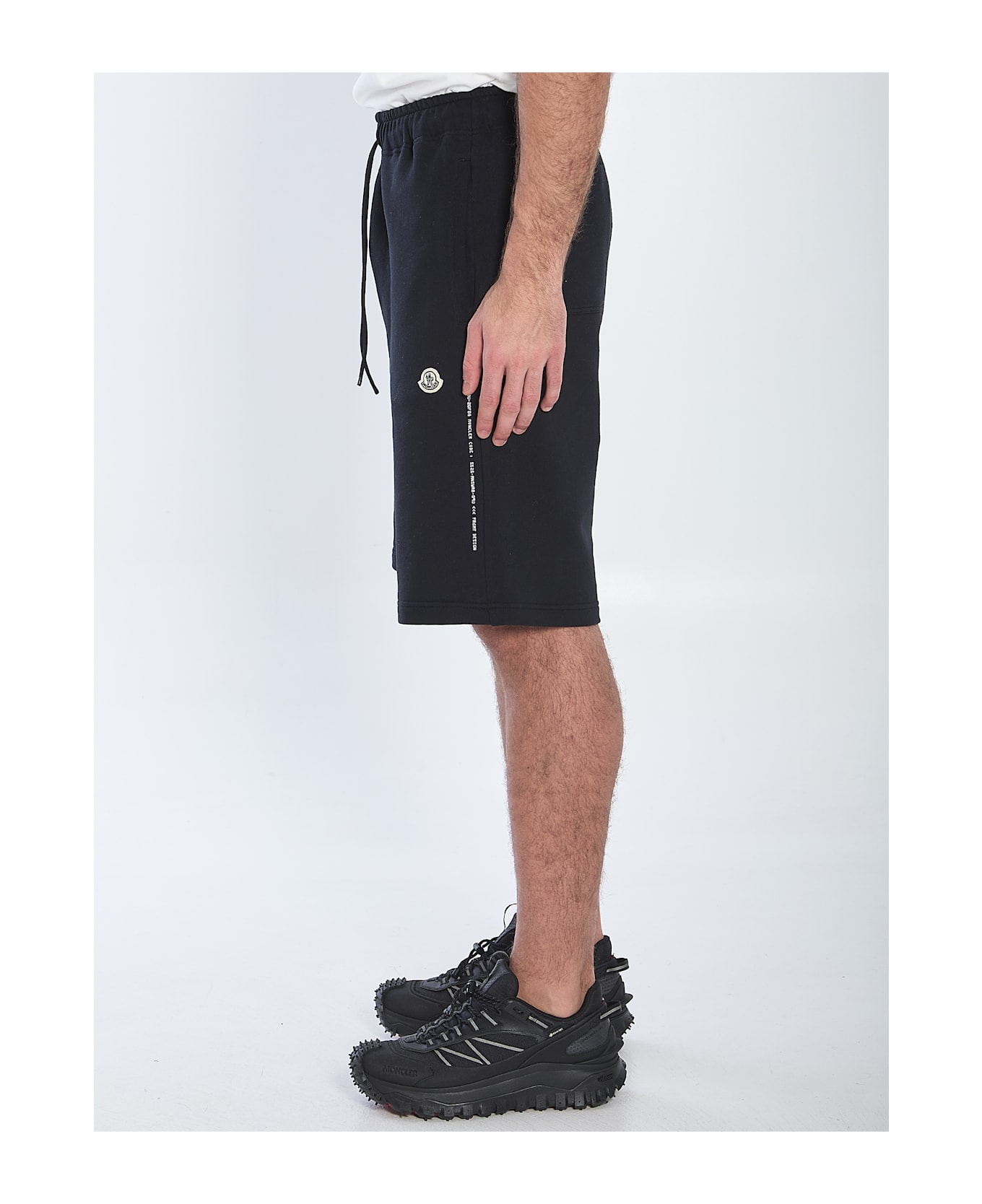 Moncler Embroidered Logo Shorts - Black