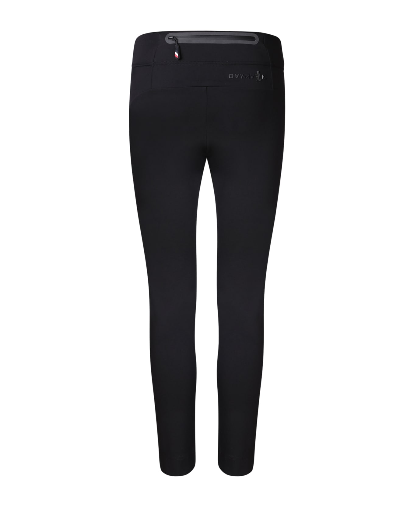Moncler Genius Logo Print Leggings - BLACK