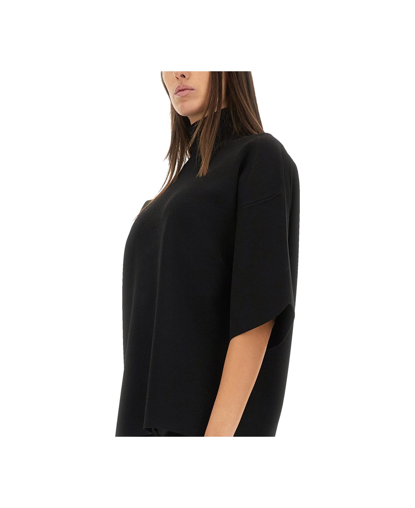 Theory Turtleneck Top - BLACK