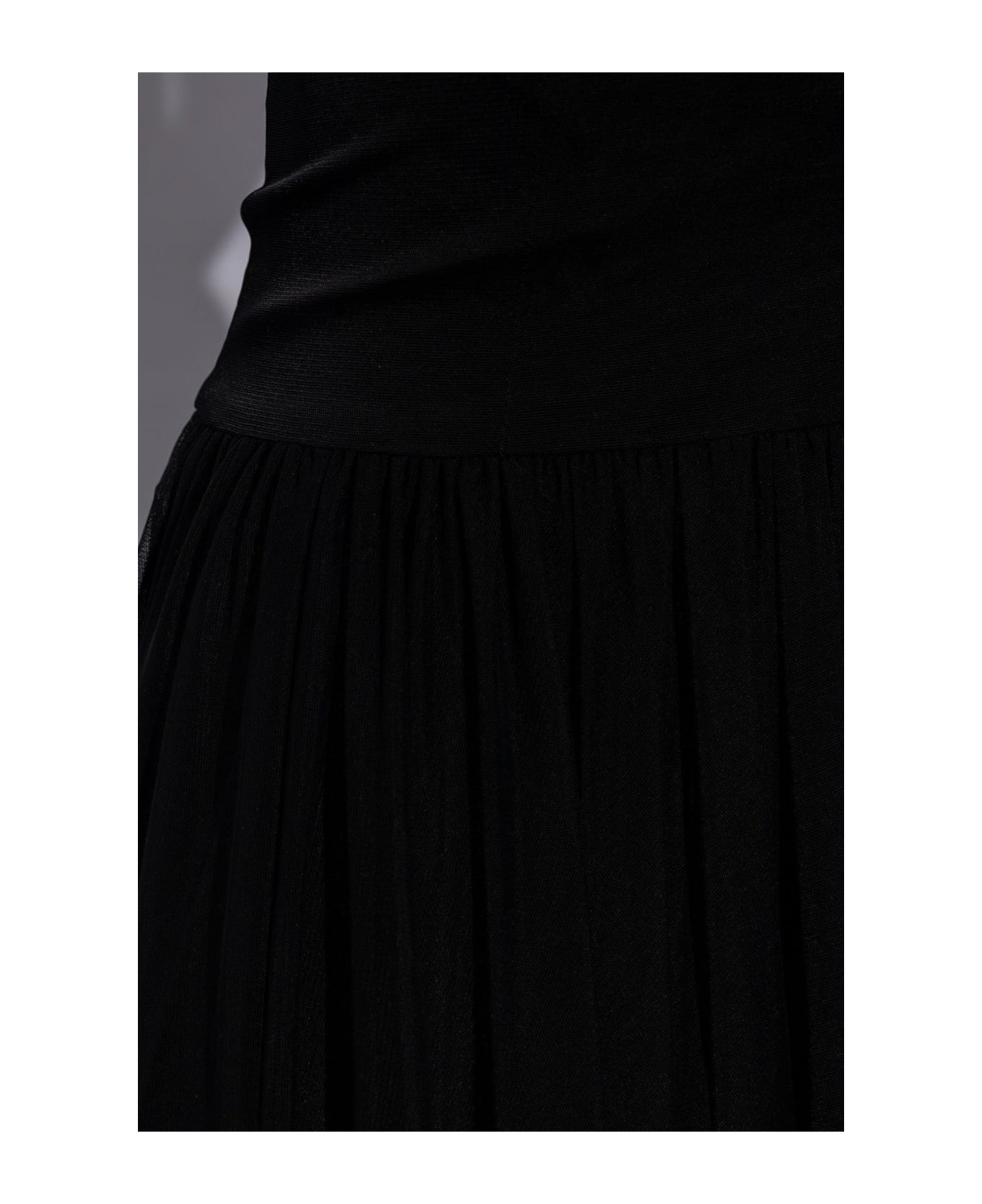 Dolce & Gabbana Tulle Slip Dress - Nero ワンピース＆ドレス