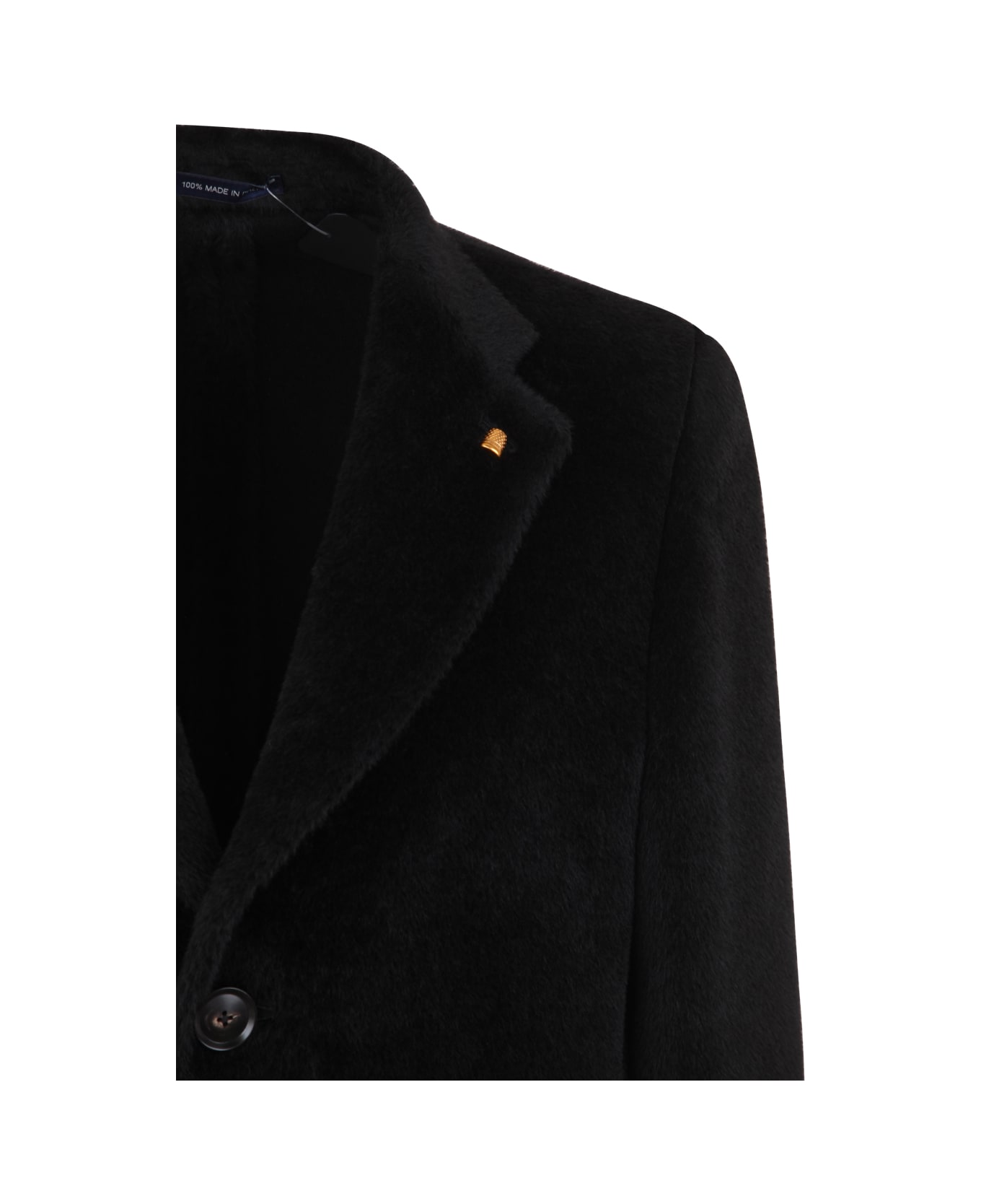Sartoria Latorre Berto Alpaca Coat - Black