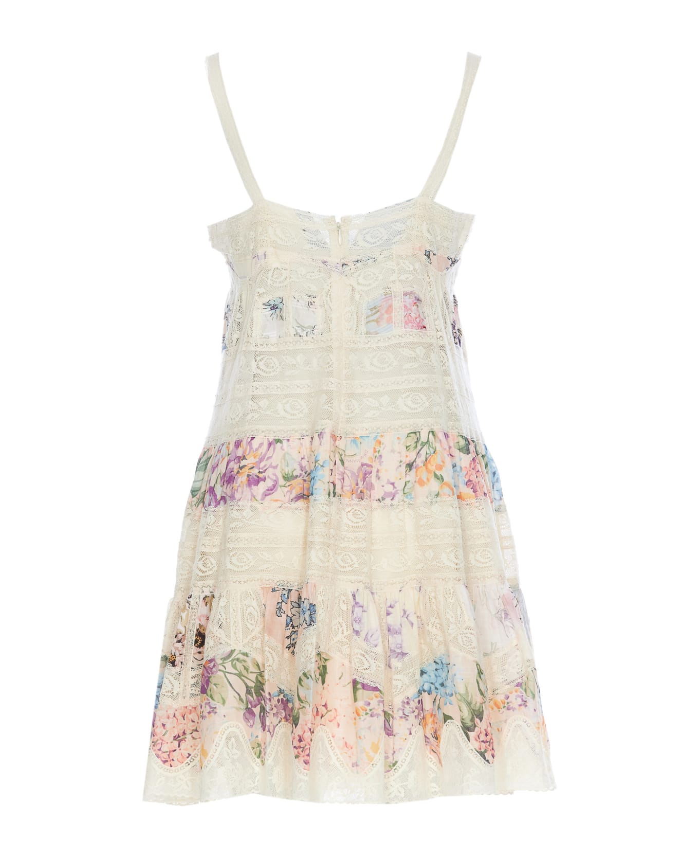 Zimmermann Halliday Lace Trim Short Dress - White ワンピース＆ドレス