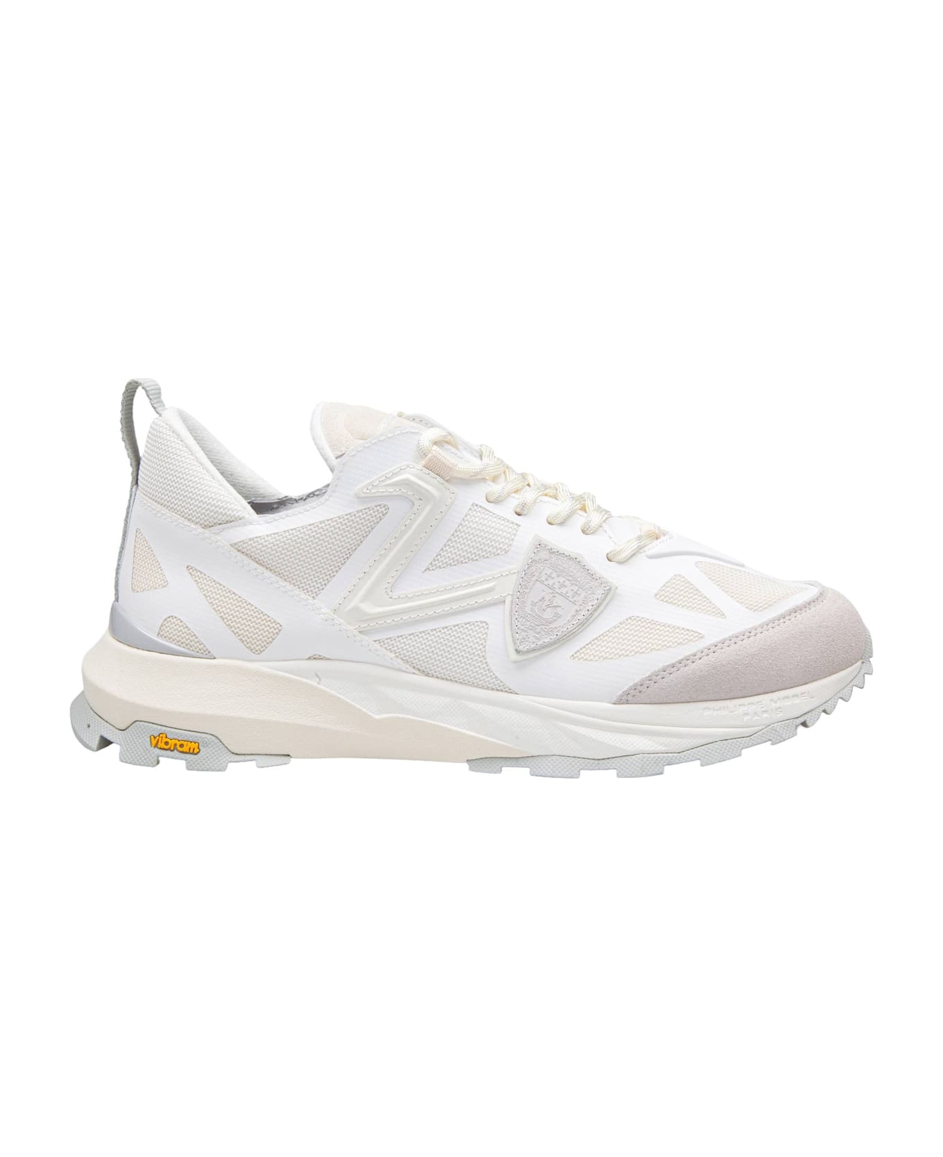 Philippe Model Sneakers Rocx Low In Mesh White Color - White
