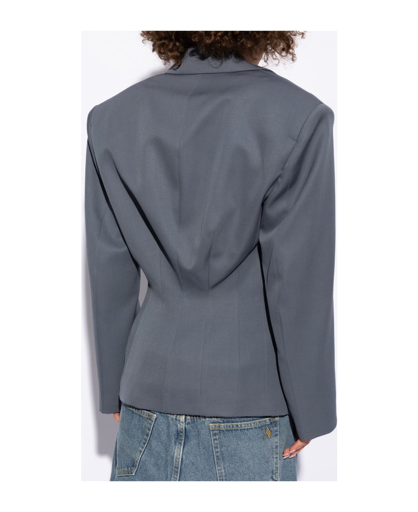 The Attico Woolen Blazer - Grey