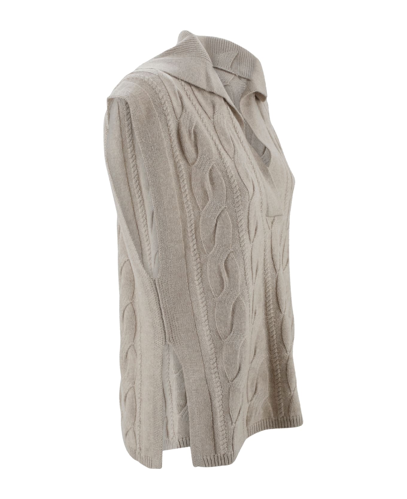 Max Mara Studio Gilet - Beige