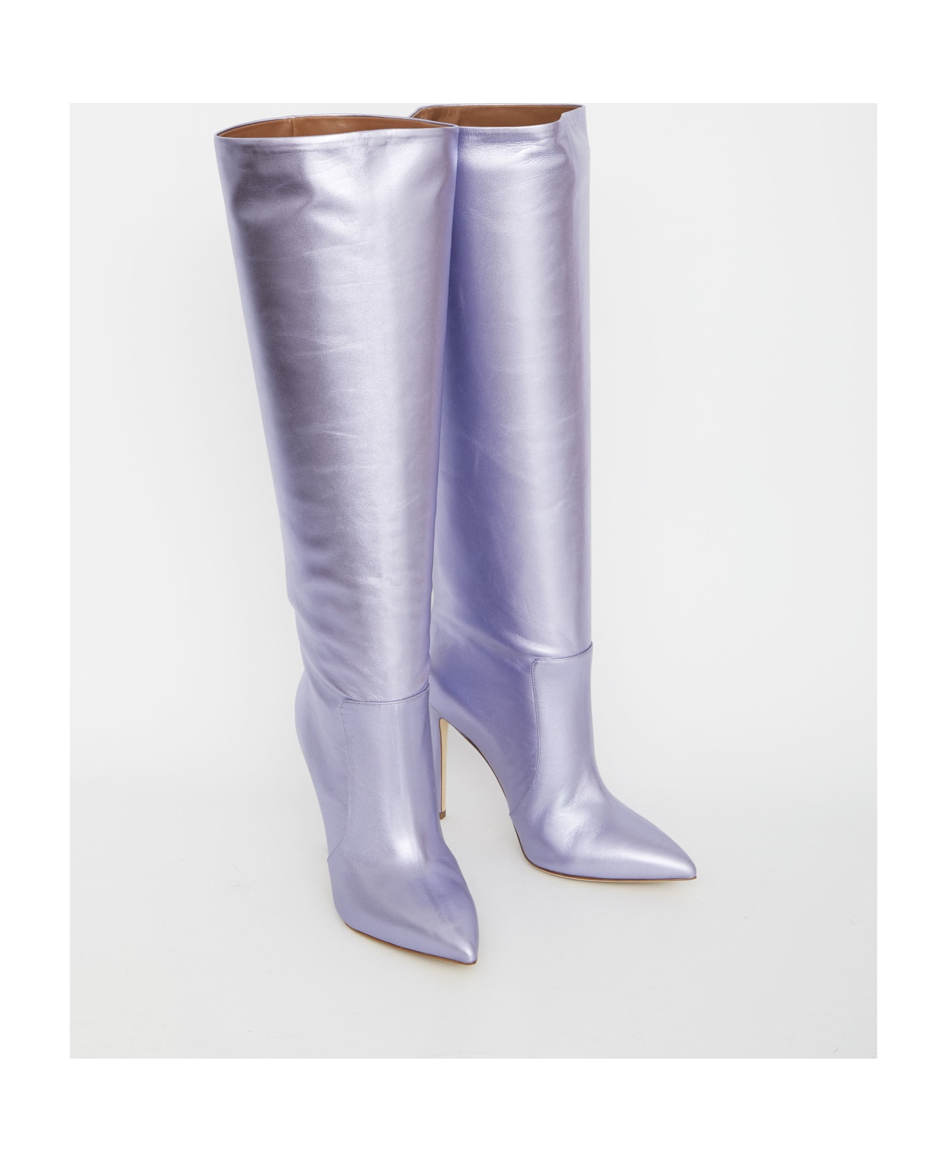 Paris Texas Lilac Leather Boots - LILAC