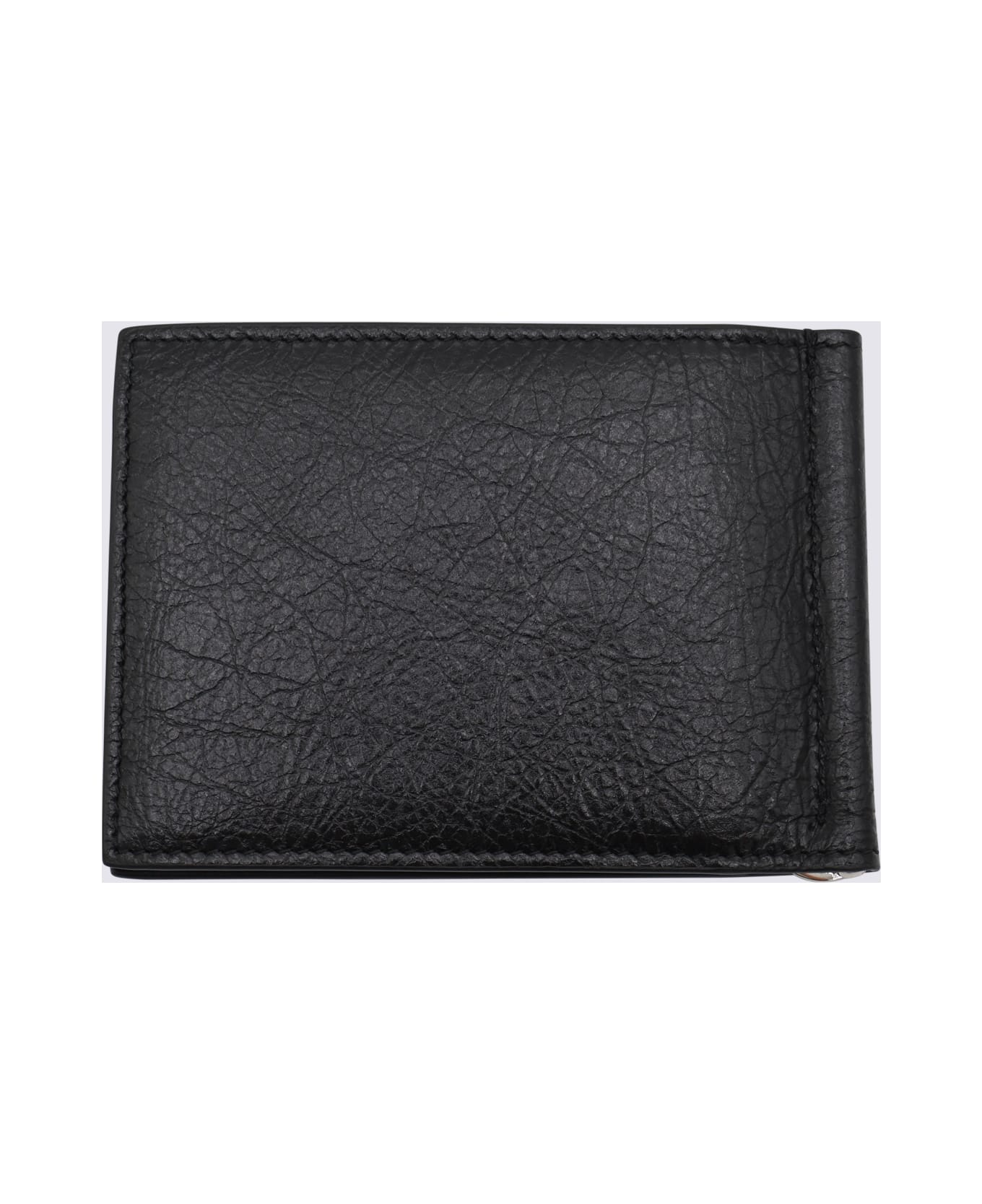 Balenciaga Black Leather Wallet - Black