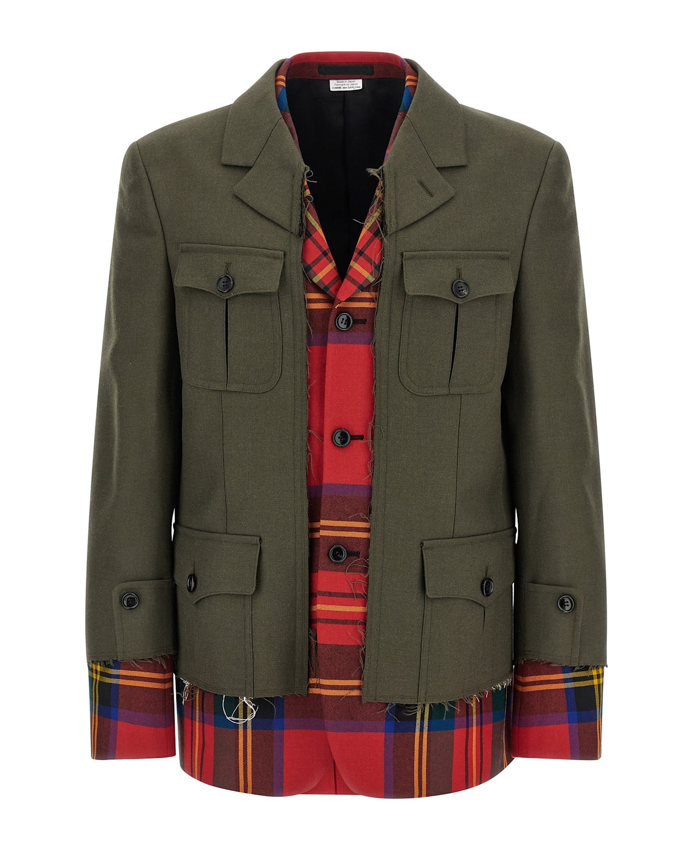 Comme Des Garçons Homme Plus 'multi-layers' Jacket - Multicolor