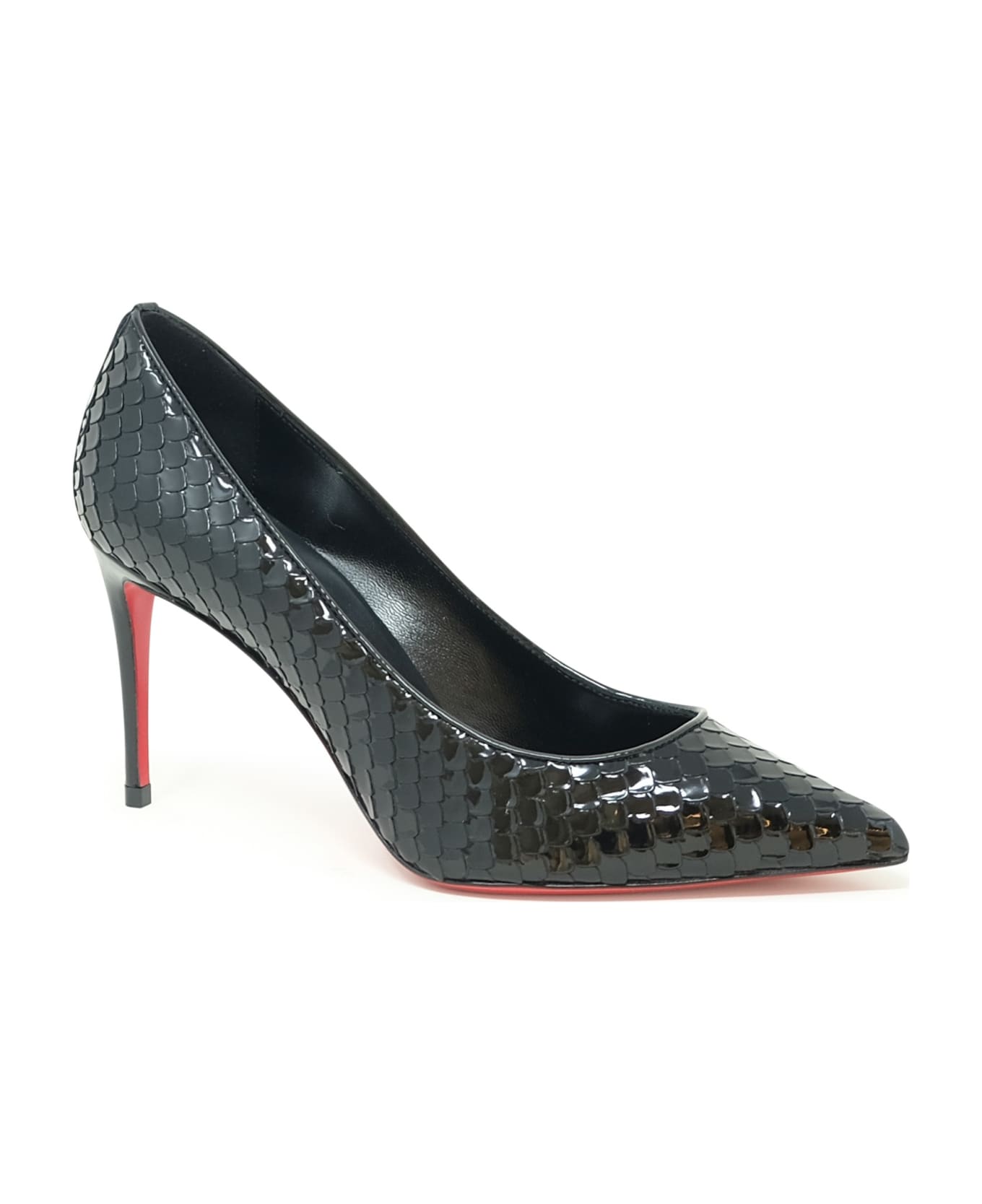 Christian Louboutin Black Patent Kate 85 Pumps