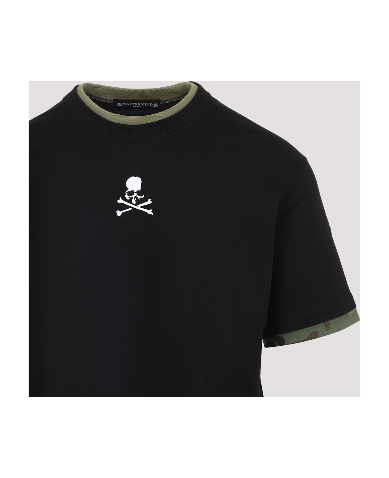MASTERMIND WORLD Layered Tee - Black Woodland