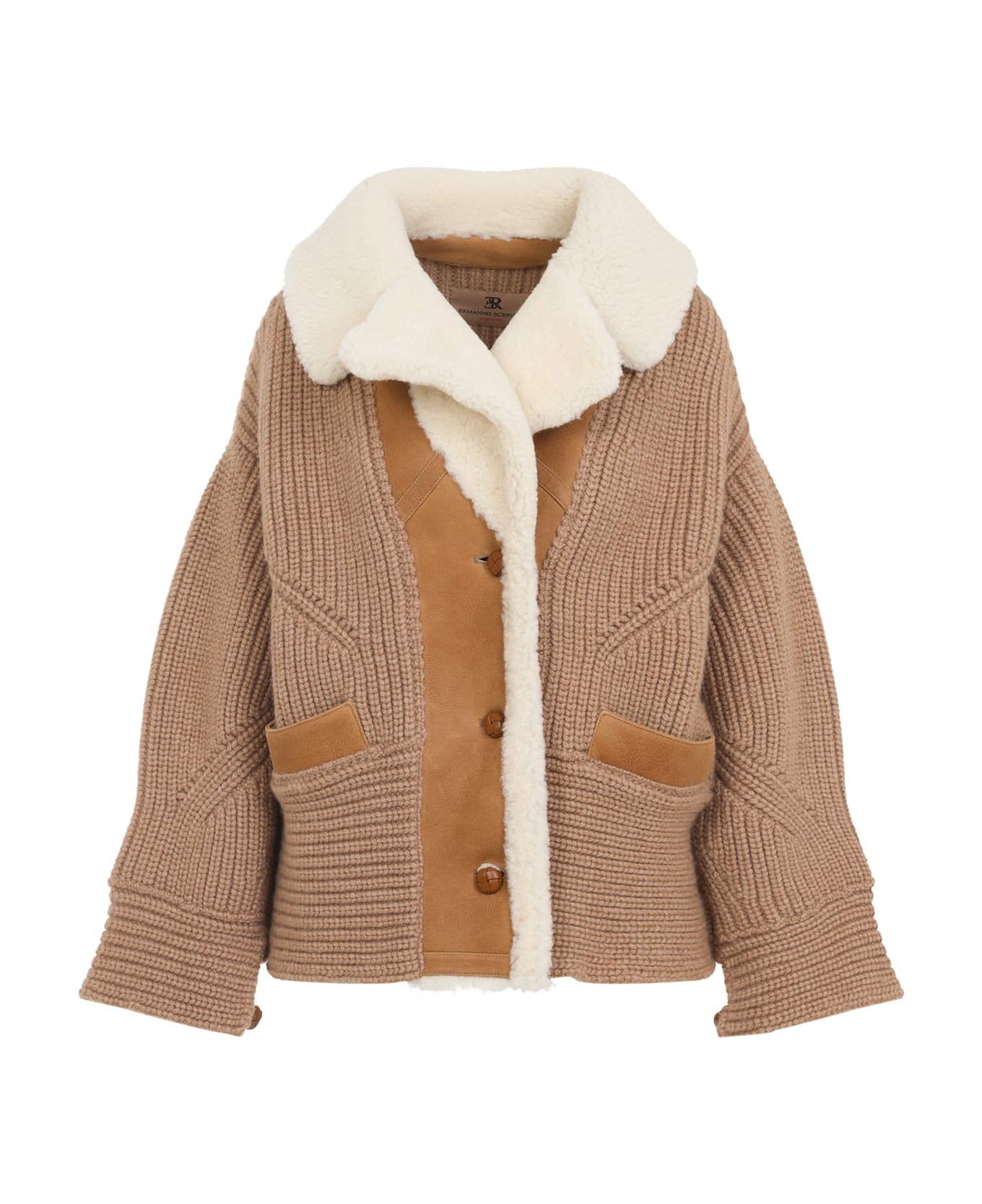 Ermanno Scervino Knit Coat - Beige