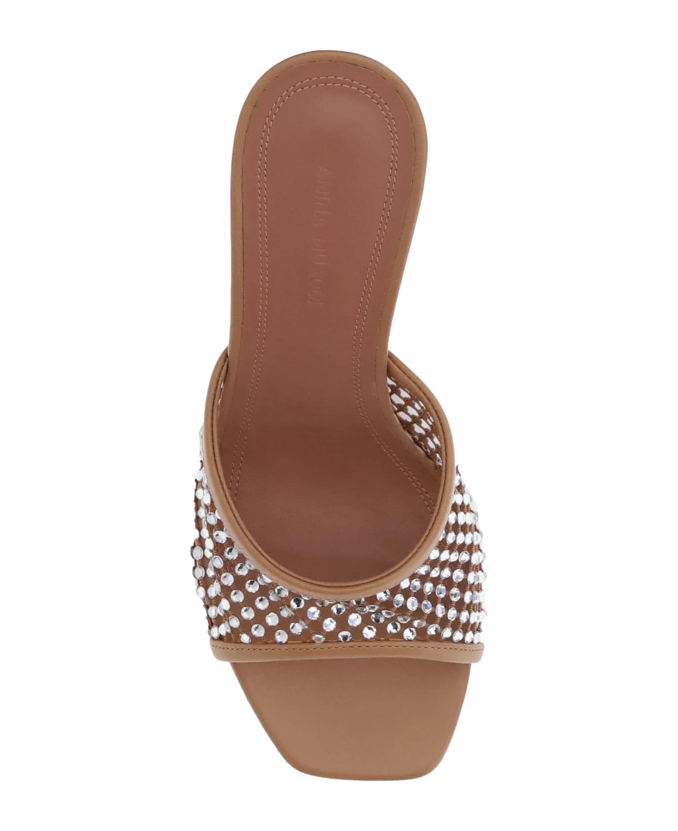 Amina Muaddi Lupita Crystal Sandals
