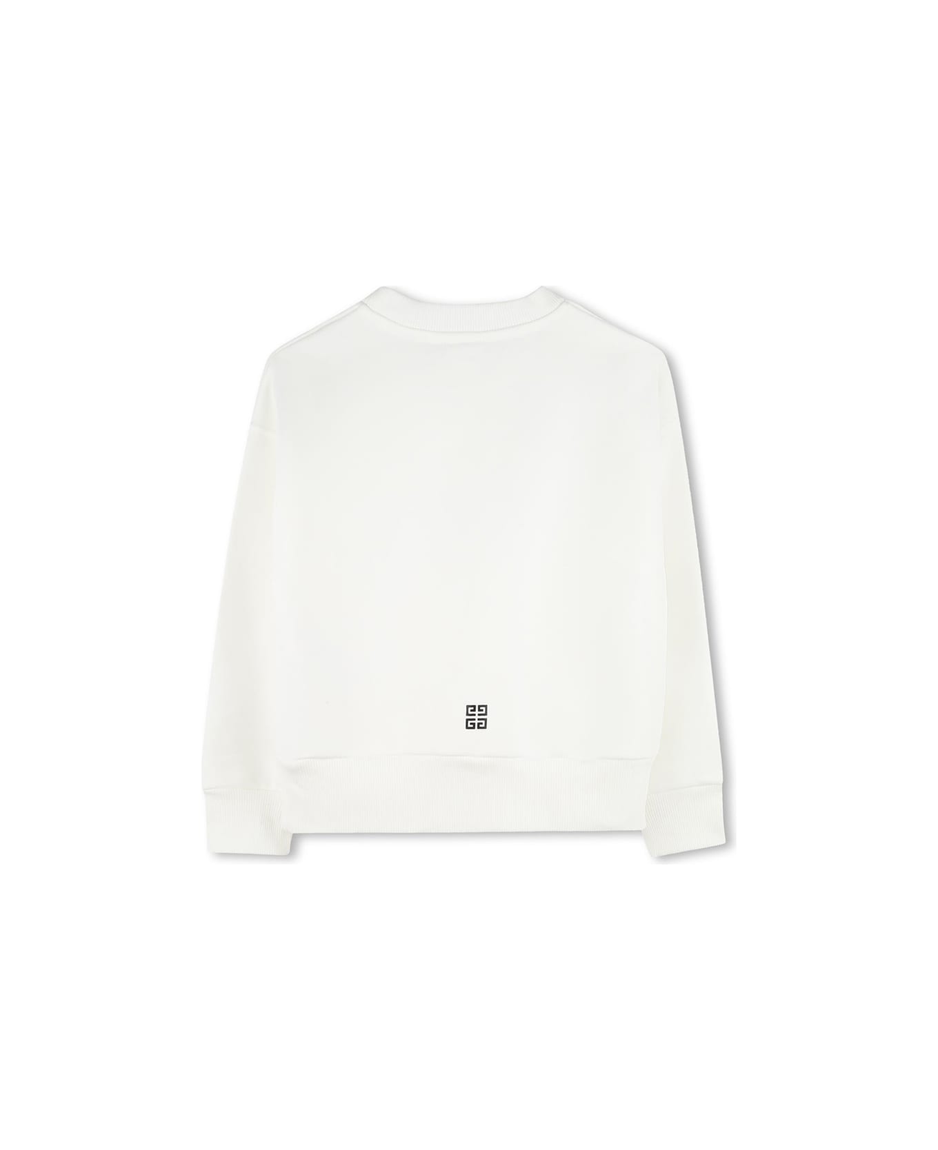 Givenchy White Sweatshirt With Givenchy 4g Logo - Bianco Sporco