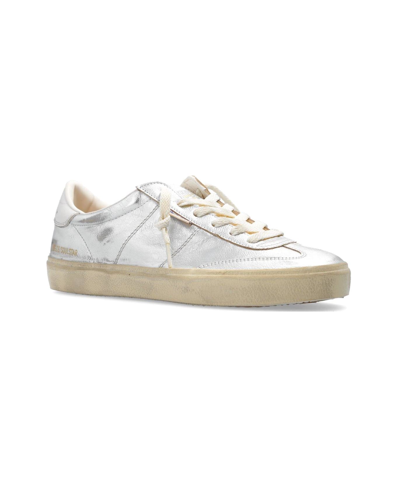 Golden Goose Soul-star Metallic Low-top Sneakers - Silver スニーカー