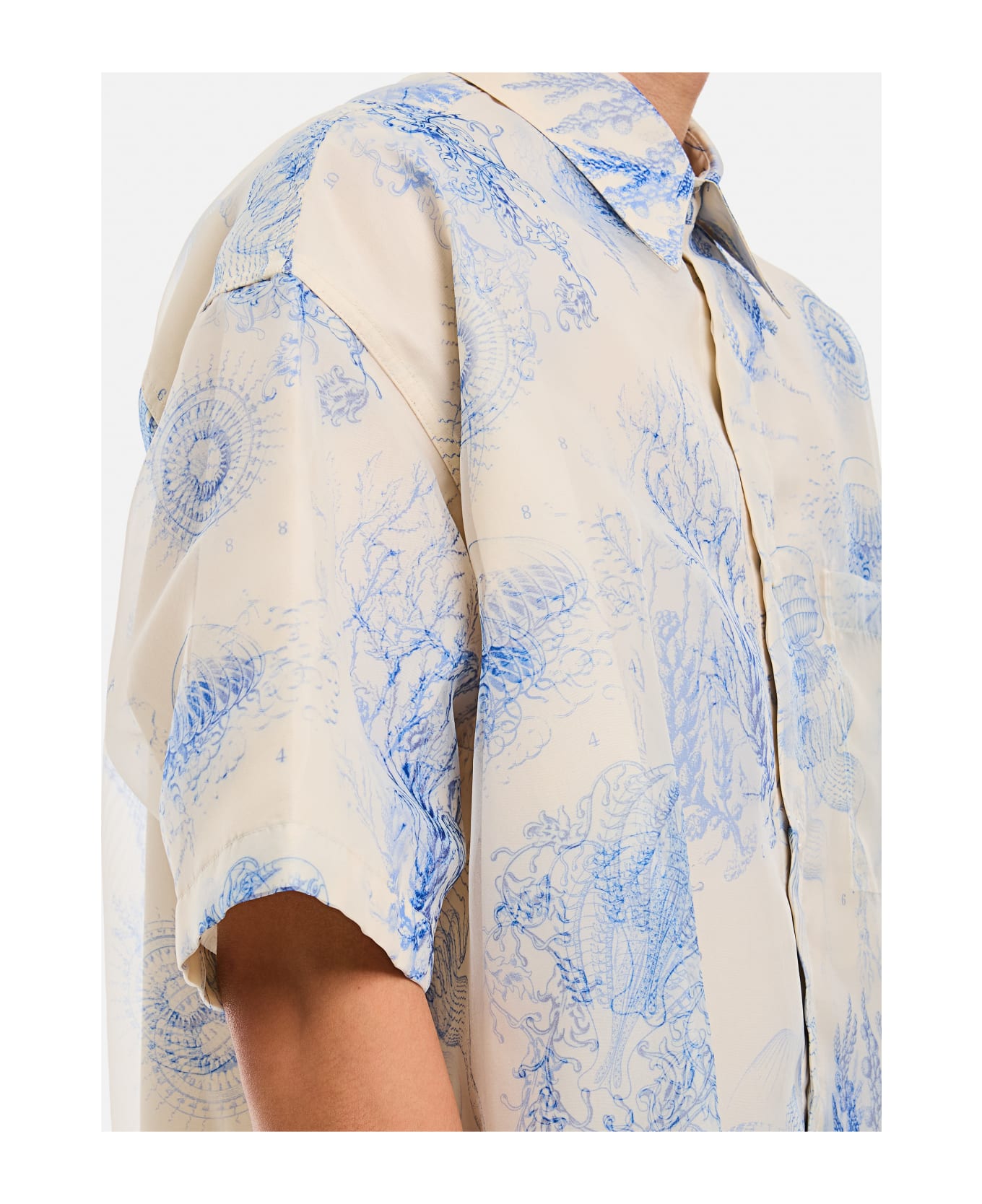 WOOYOUNGMI Printed Cotton Shirt - White