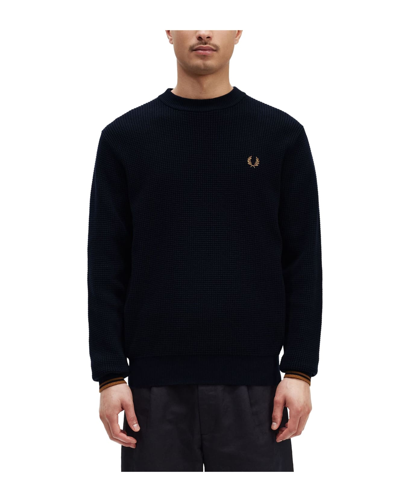 Fred Perry Jersey With Logo - BLU