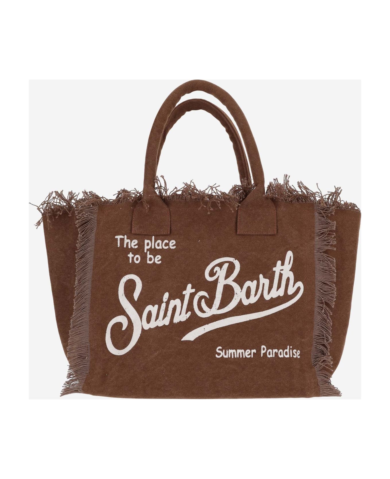 MC2 Saint Barth Tote Bag With Logo - Brown