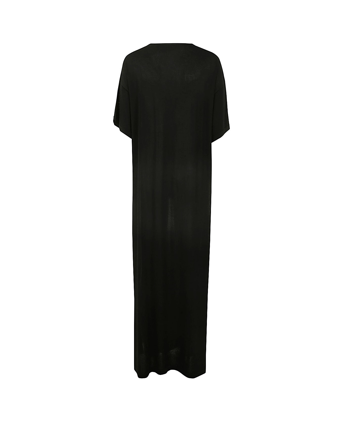 Parosh Short Sleeve Dress - Black