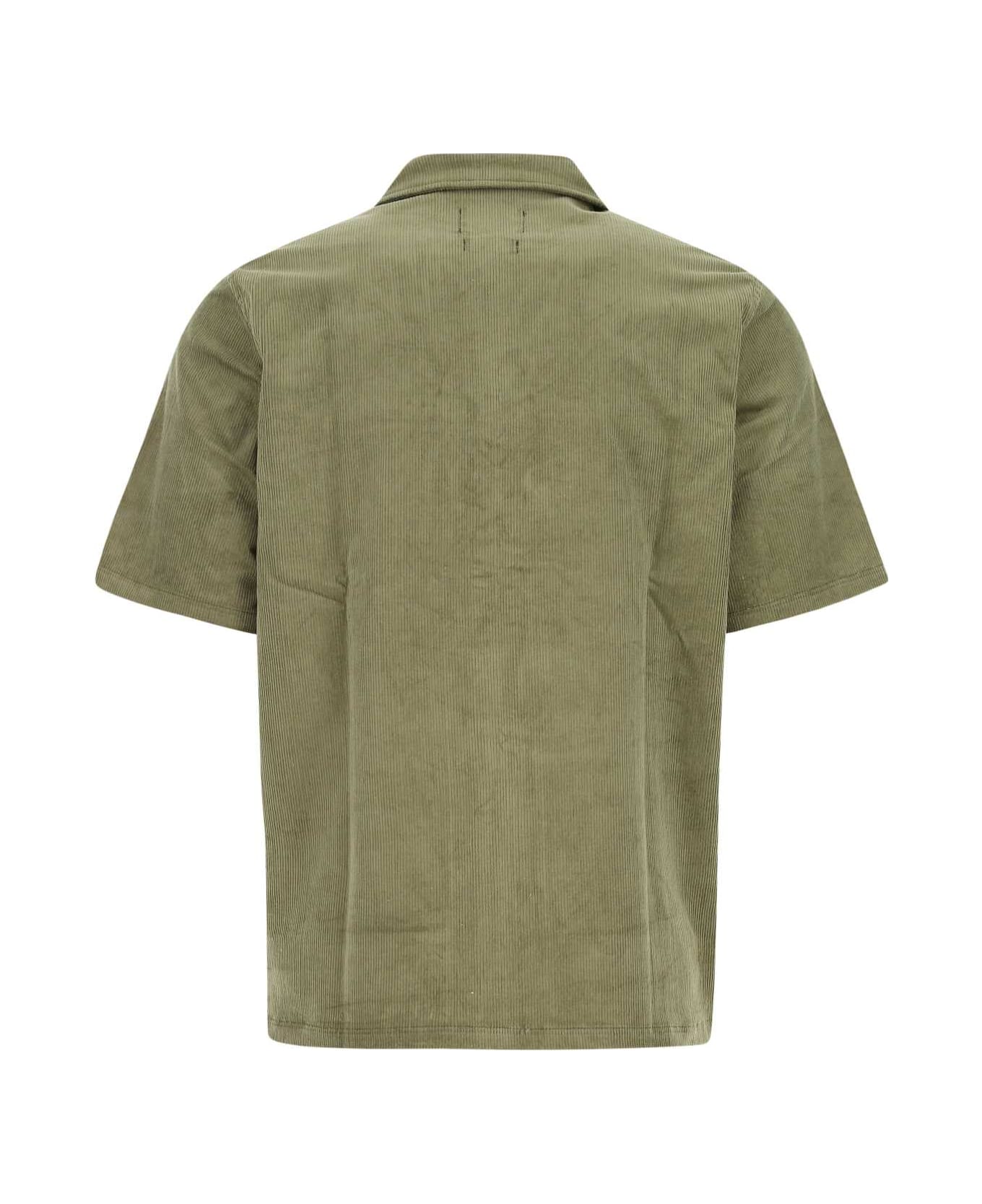 Howlin Olive Green Corduroy Shirt - GREEN