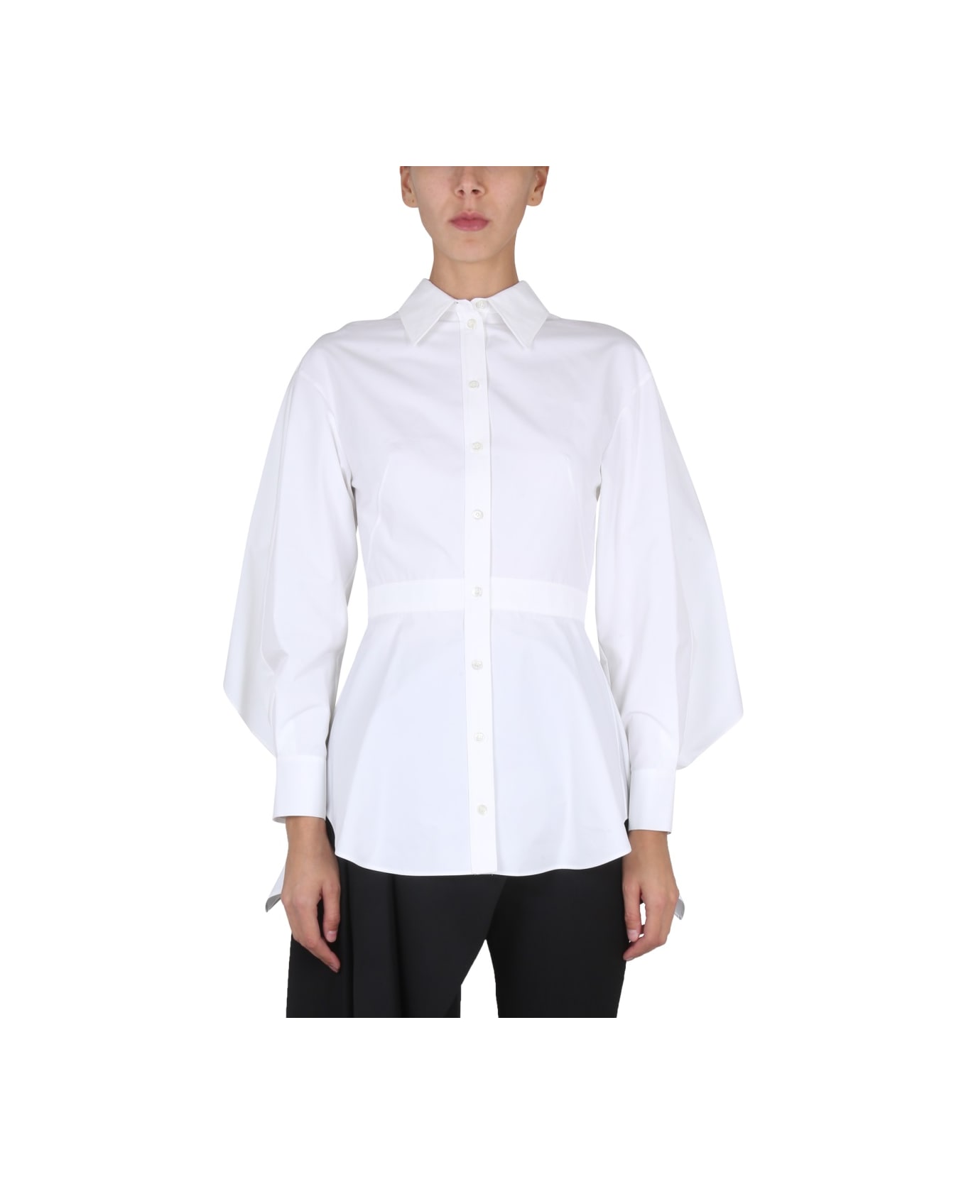 Alexander McQueen Ruffle Shirt - WHITE シャツ