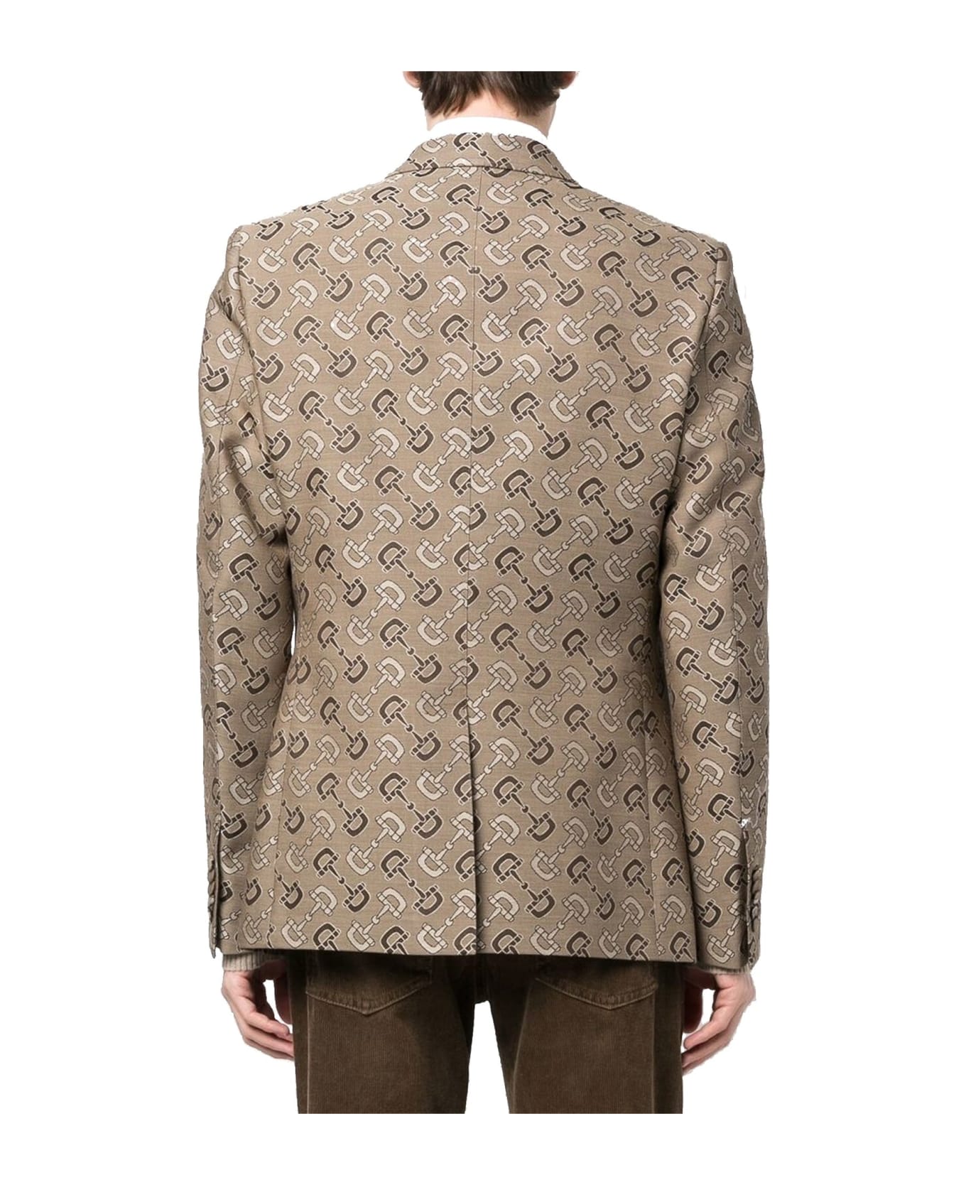 Gucci Cotton And Wool Jacket - Beige ブレザー