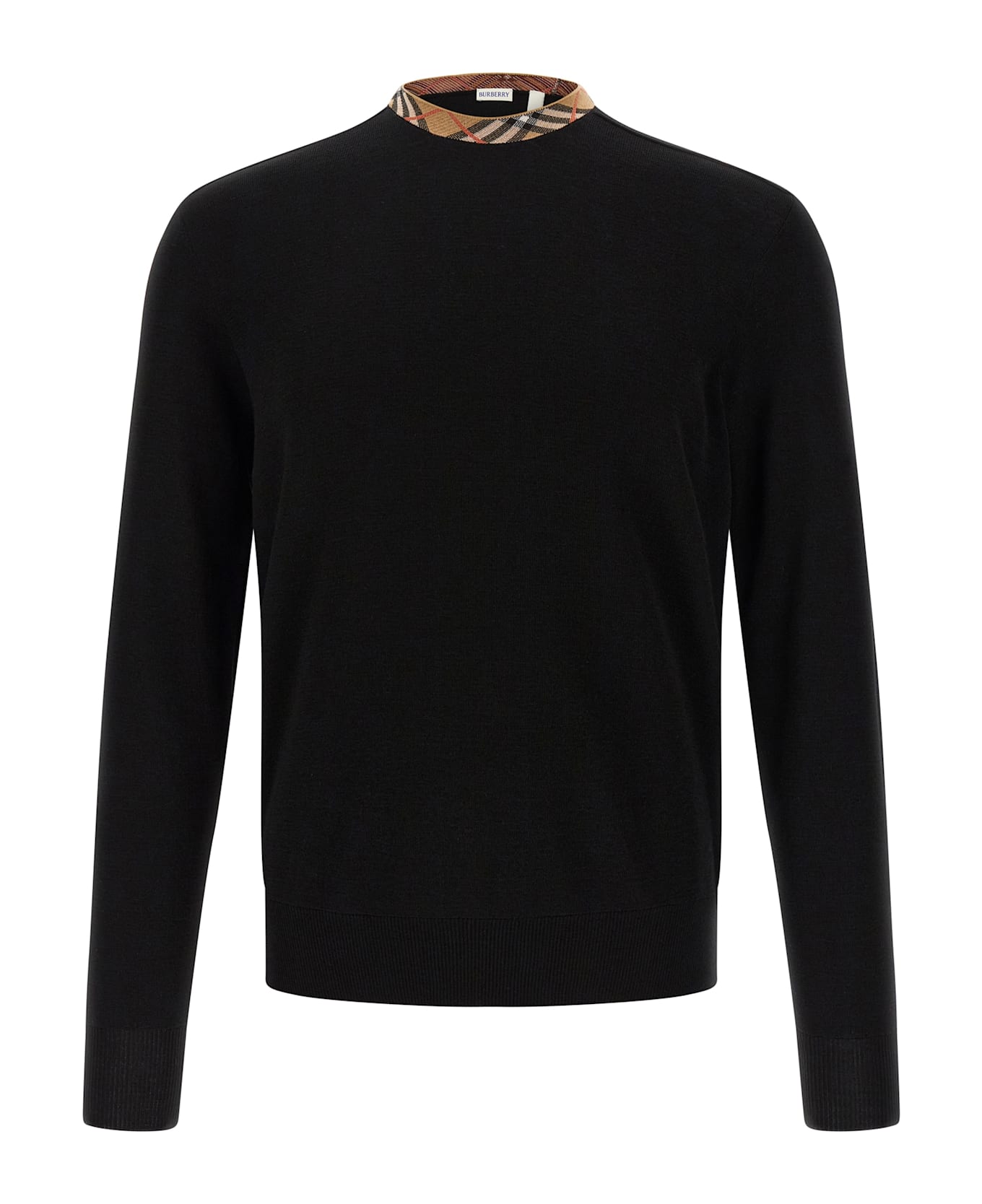 Burberry 
check
 Sweater - Black  